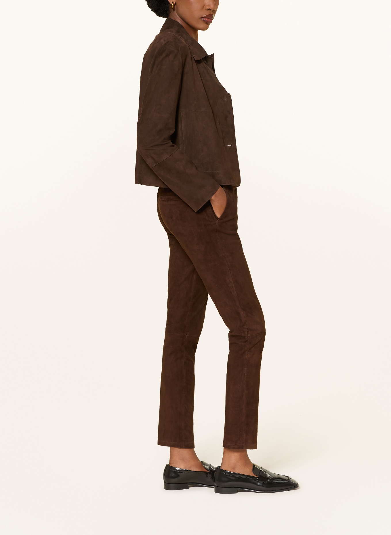 ARMA PROVENCE 7/8-length trousers: DARK BROWN