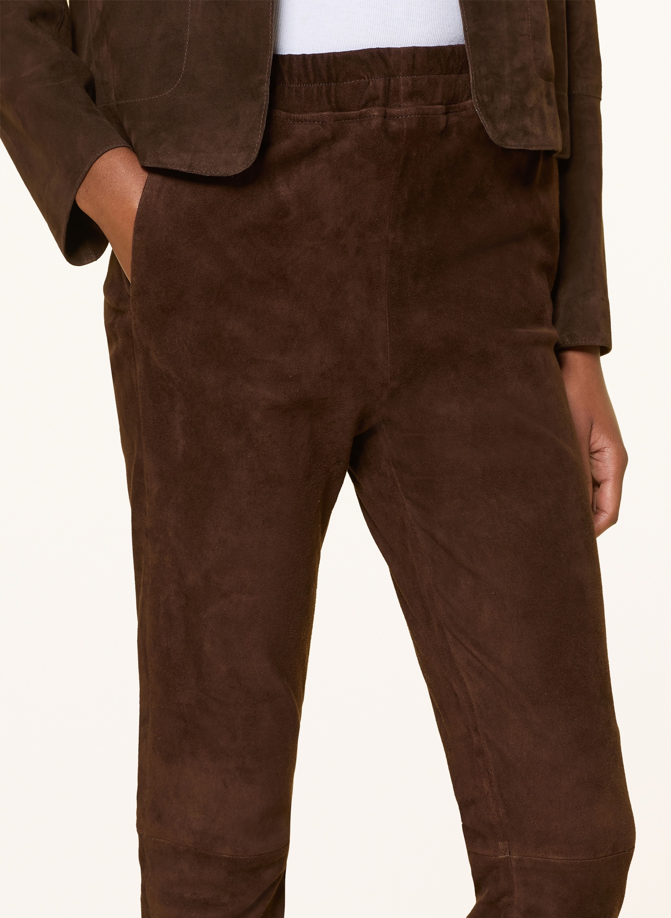 ARMA PROVENCE 7/8-length trousers: DARK BROWN