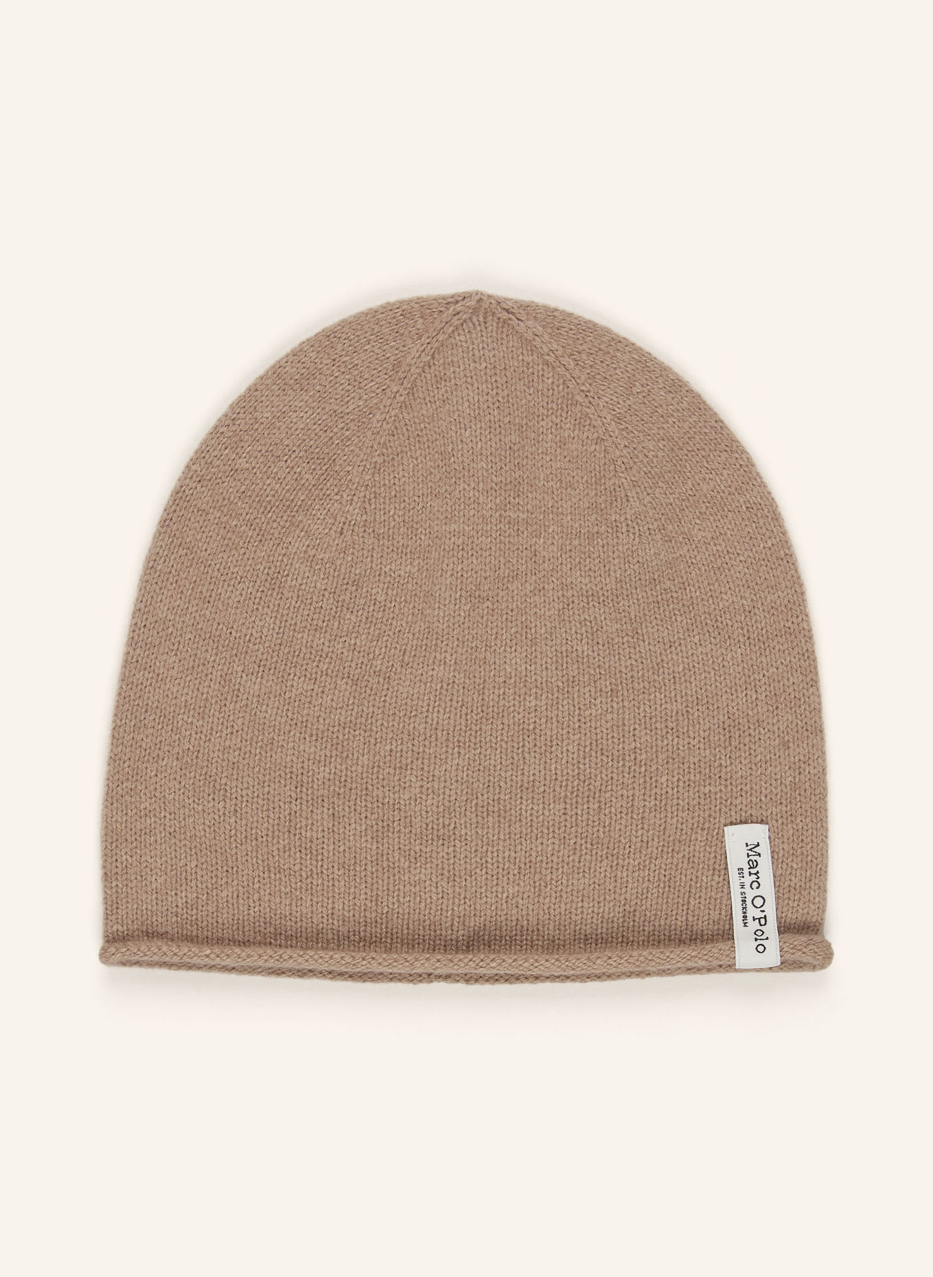 Marc O'Polo Ensemble : foulard triangulaire et Bonnet: TAUPE