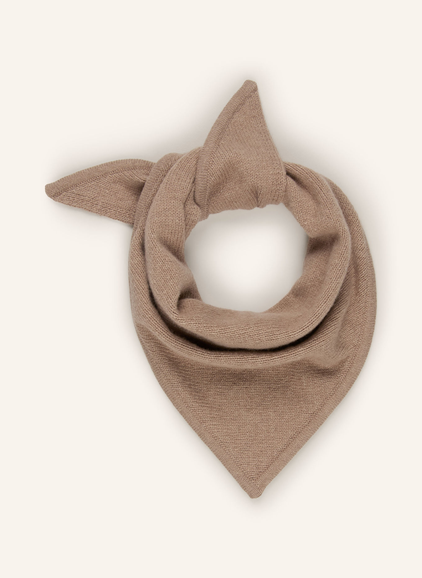 Marc O'Polo Ensemble : foulard triangulaire et Bonnet: TAUPE