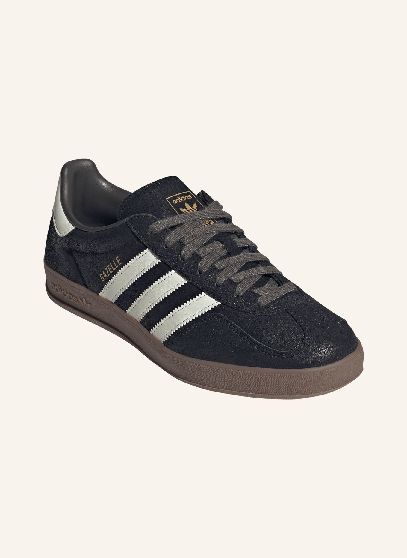 adidas Originals GAZELLE INDOOR Sneakers: BLACK / WHITE