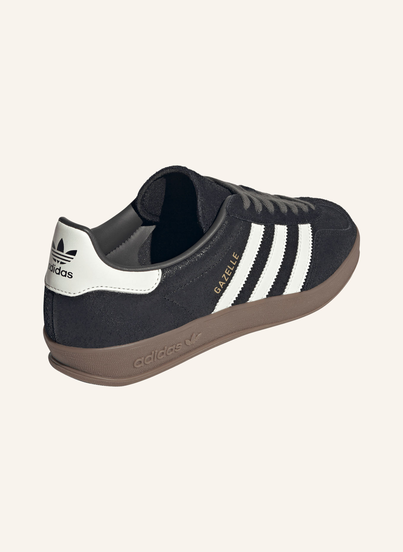 adidas Originals GAZELLE INDOOR Sneakers: BLACK / WHITE