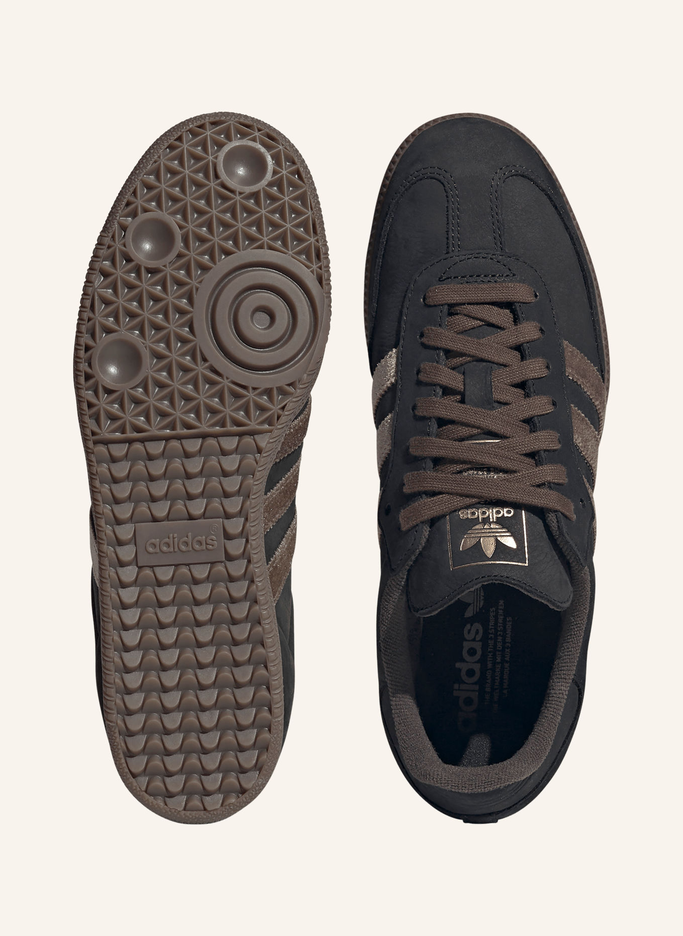 adidas Originals Sneaker SAMBA OG: SCHWARZ / DUNKELBRAUN