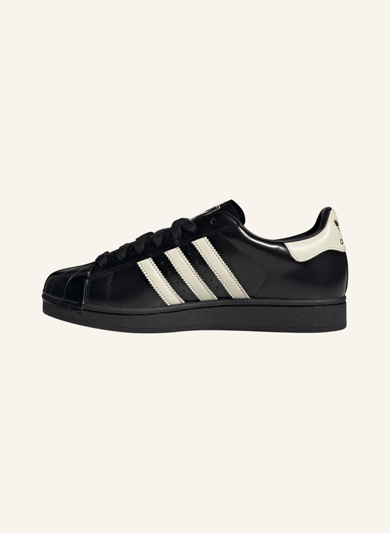 adidas Originals SUPERSTAR II Sneakers: BLACK / WHITE
