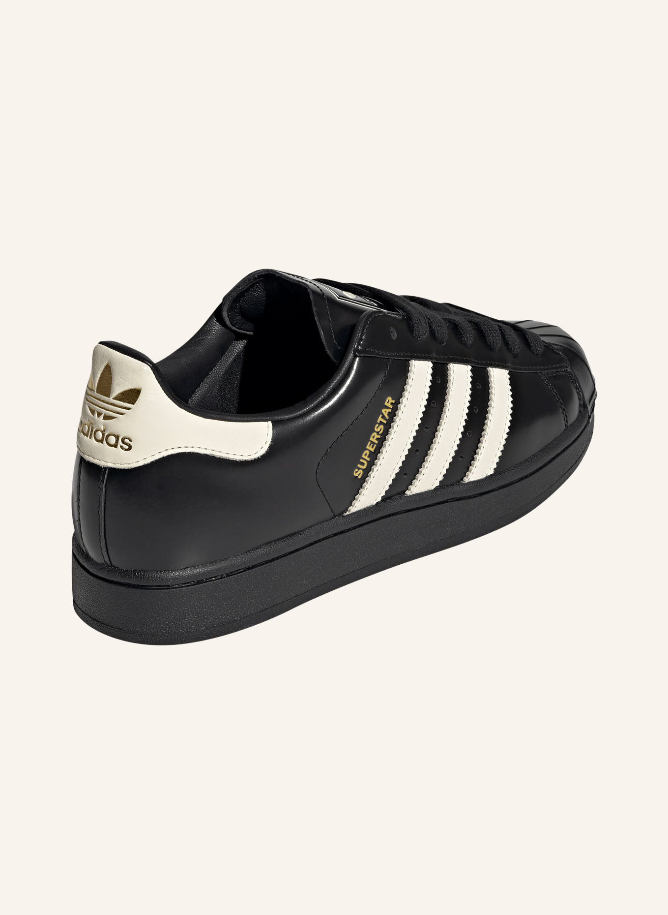 adidas Originals SUPERSTAR II Sneakers: BLACK / WHITE