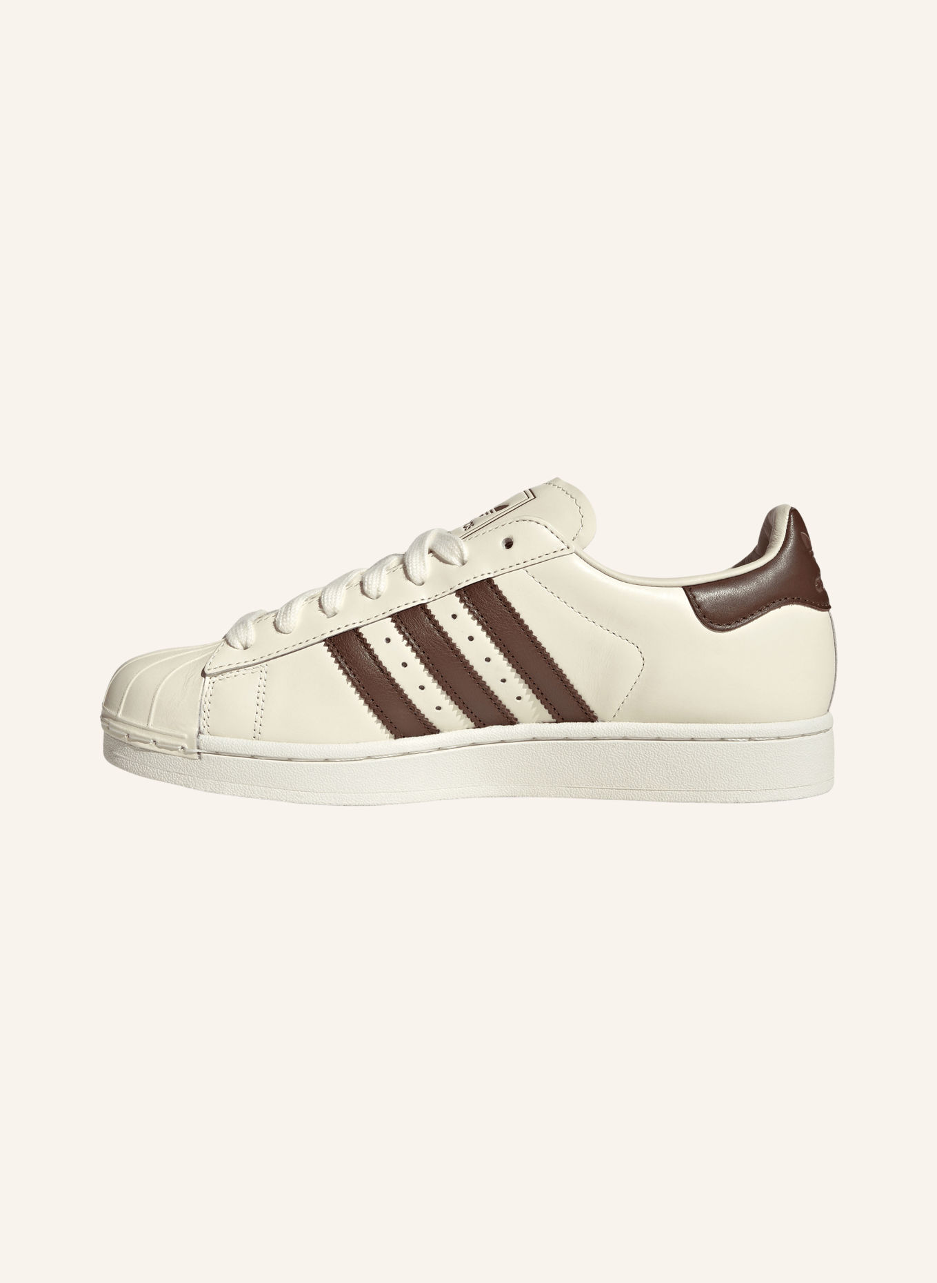 adidas Originals Sneakersy SUPERSTAR II: KRÉMOVÁ / TMAVĚ HNĚDÁ