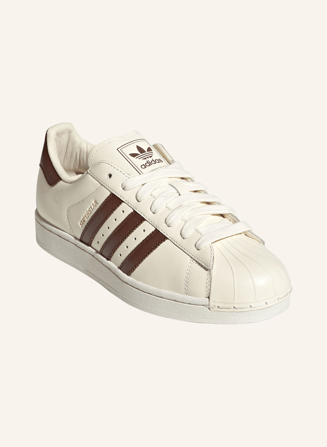 adidas Originals Sneakersy SUPERSTAR II: KRÉMOVÁ / TMAVĚ HNĚDÁ