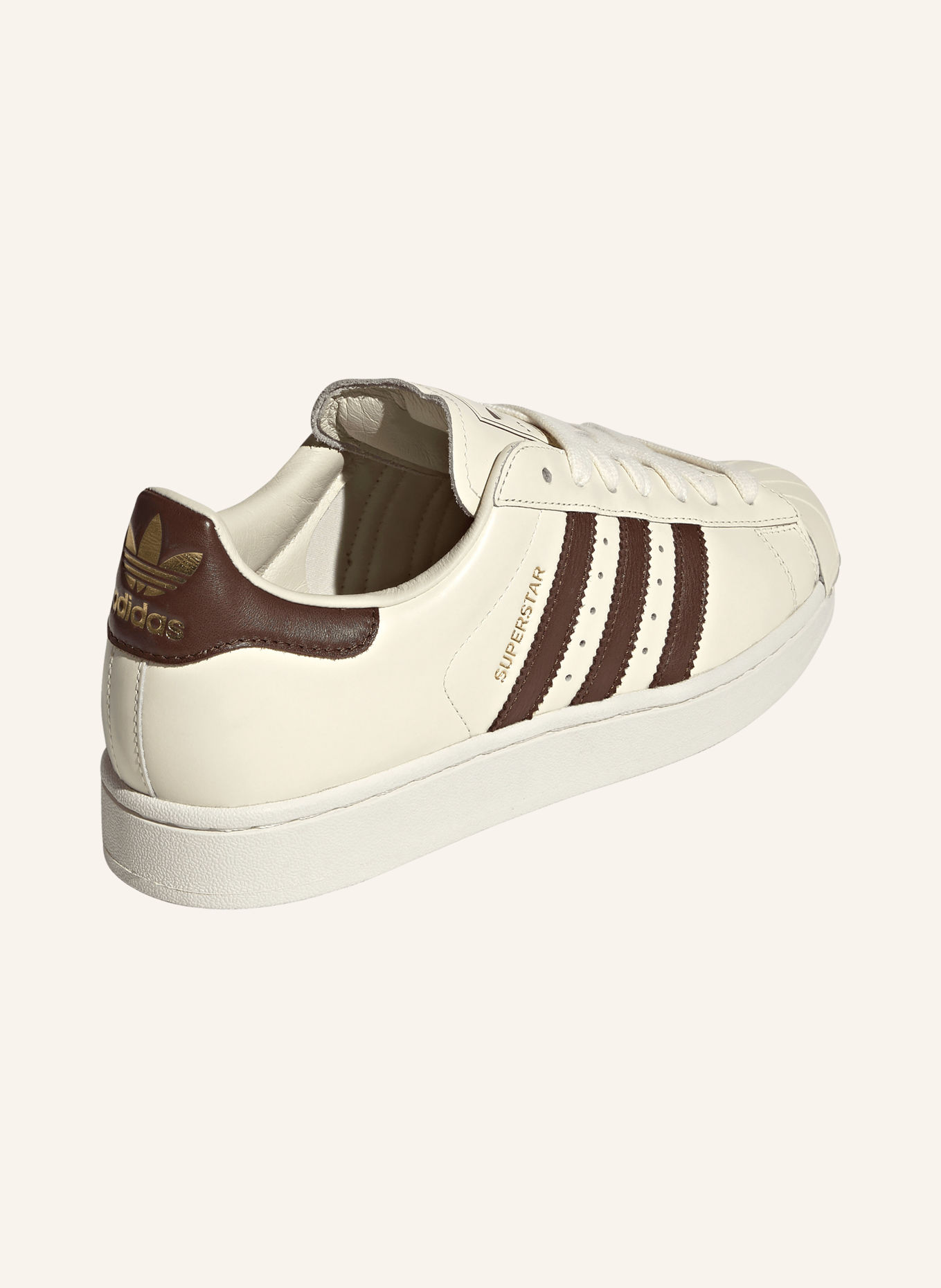 adidas Originals Sneakersy SUPERSTAR II: KRÉMOVÁ / TMAVĚ HNĚDÁ