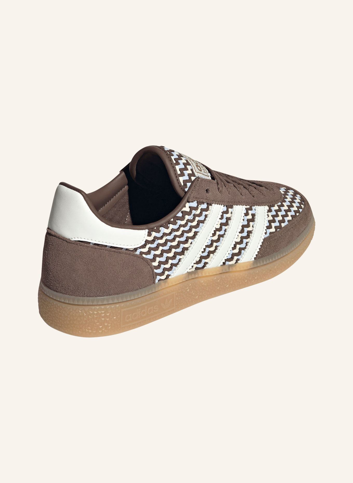 adidas Originals HANDBALL SPECIAL Sneakers: DARK BROWN / LIGHT BLUE / WHITE