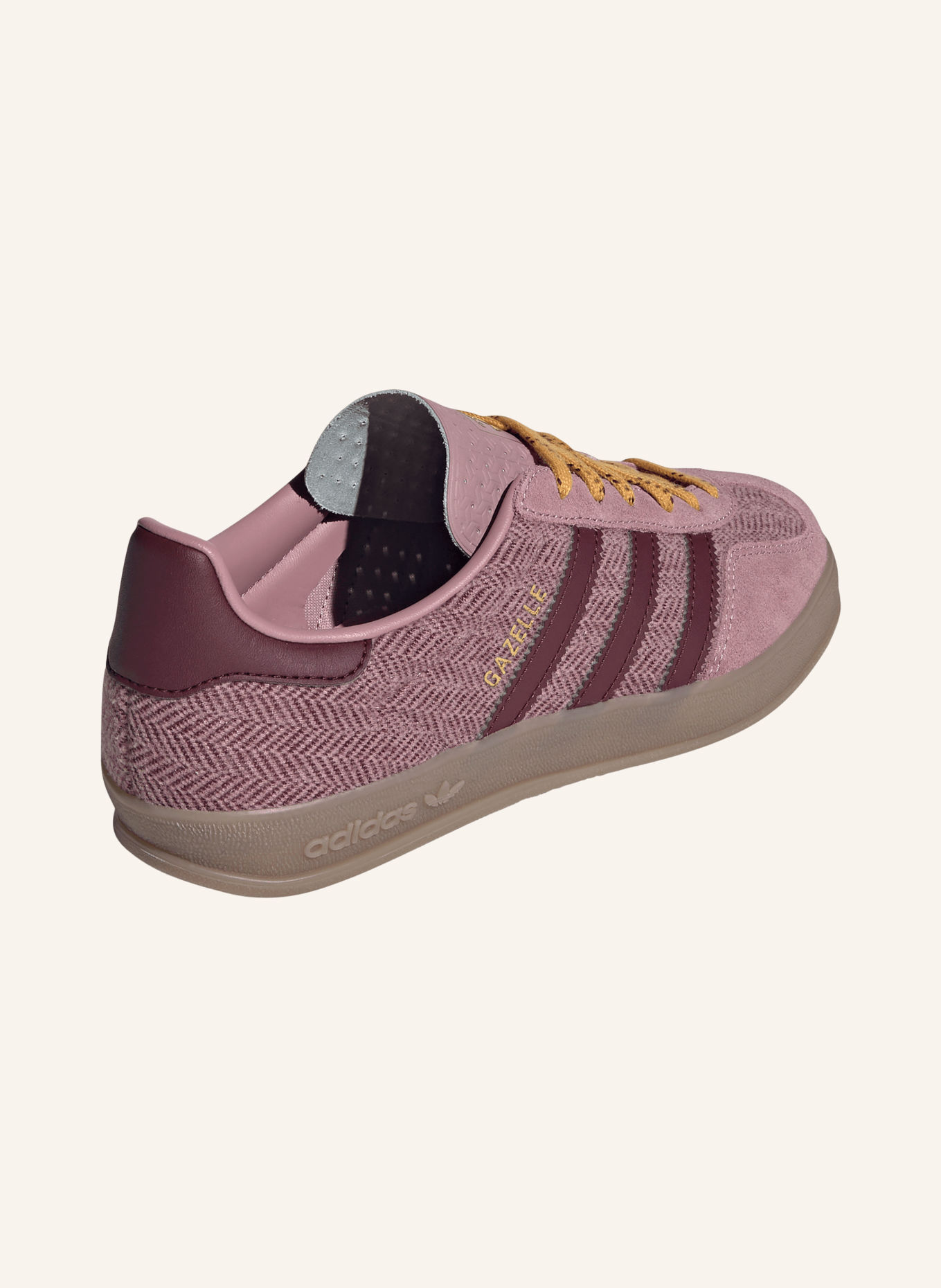 adidas Originals GAZELLE INDOOR Sneakers: DUSKY PINK / DARK RED
