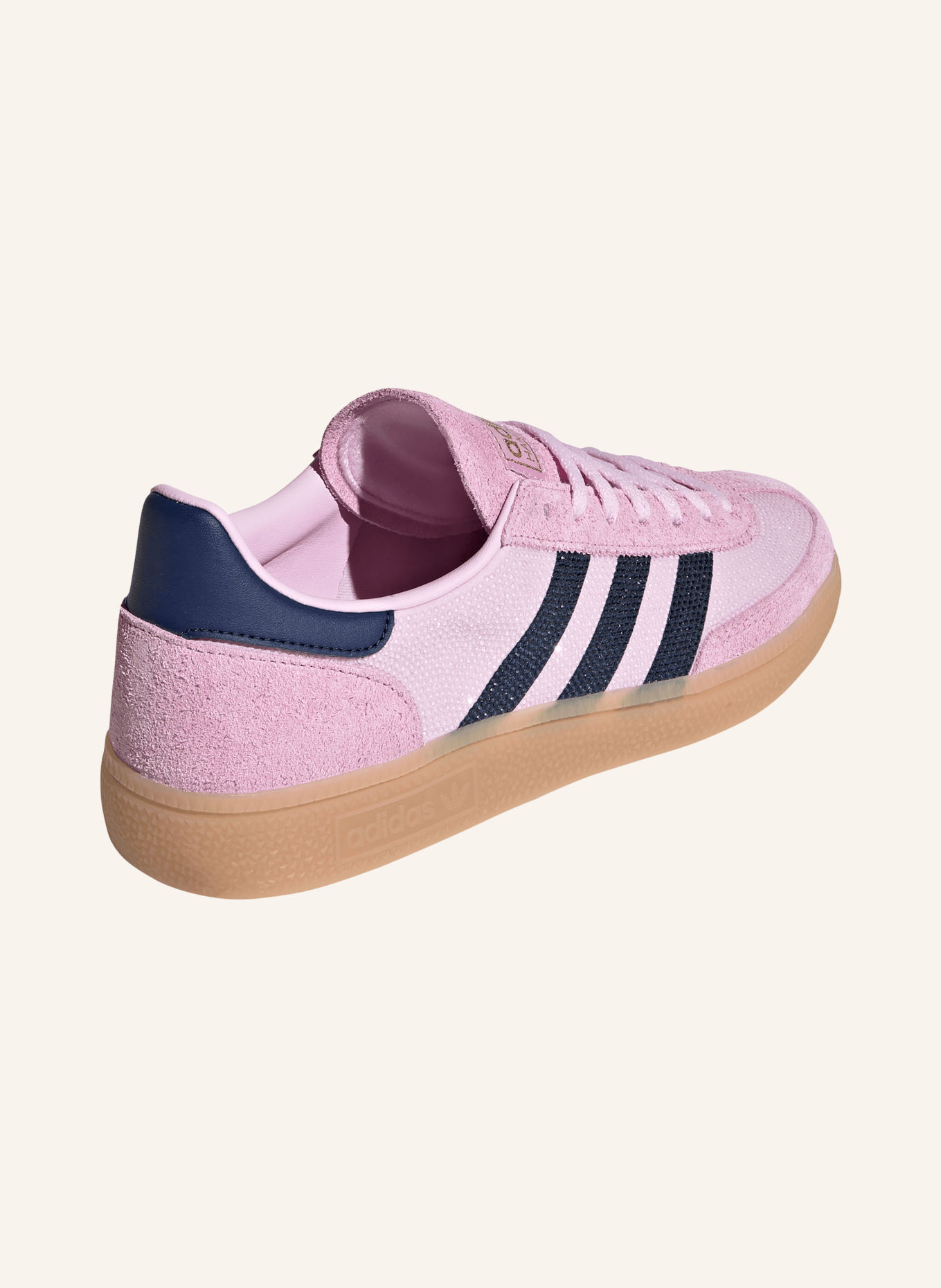 adidas Originals Sneakersy HANDBALL SPEZIAL s ozdobnými kamínky: RŮŽOVÁ / TMAVĚ MODRÁ