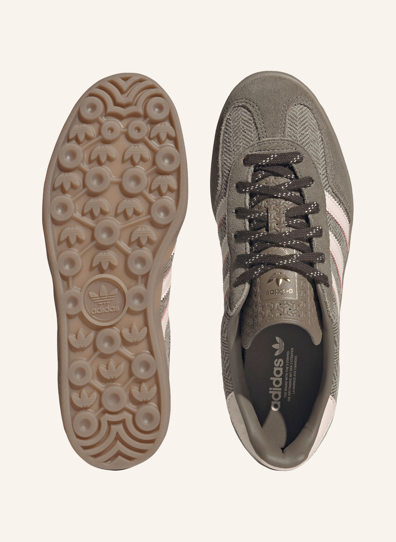 adidas Originals Sneaker GAZELLE INDOOR: BRAUN / HELLROSA / GRÜN