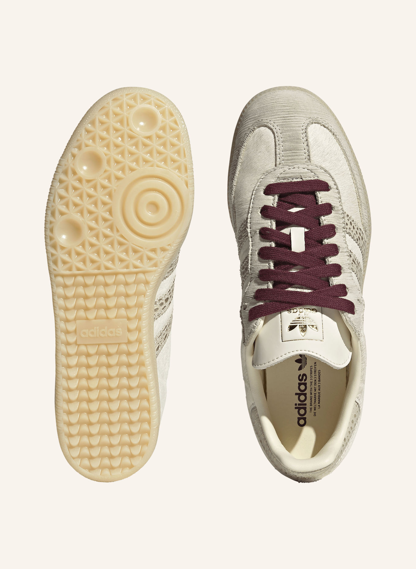 adidas Originals Sneakersy SAMBA OG: SVĚTLE HNĚDÁ / BÉŽOVÁ