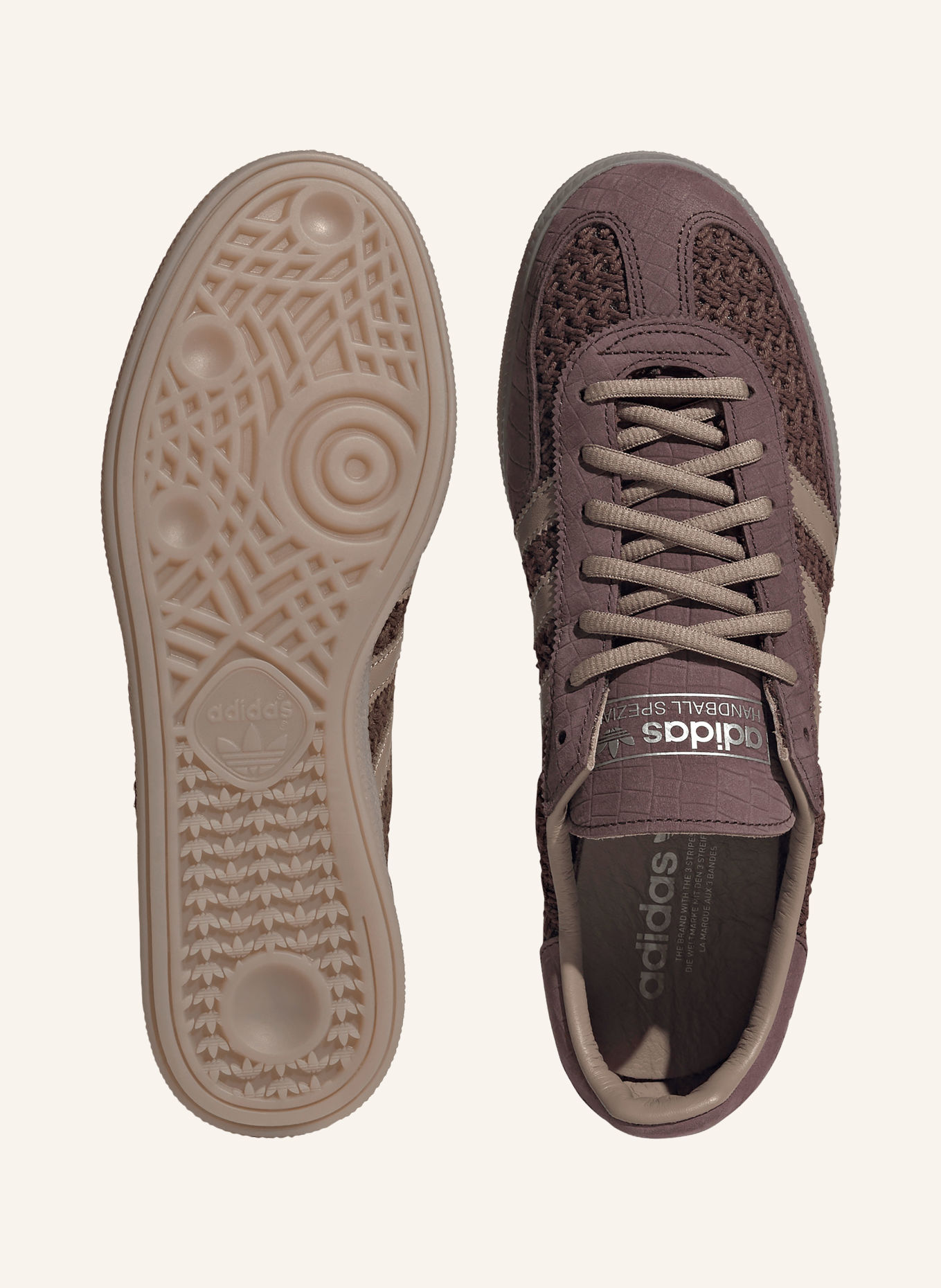 adidas Originals Sneakersy HANDBALL SPEZIAL: ČERNOŠEDÁ / HNĚDÁ / ŠEDÁ