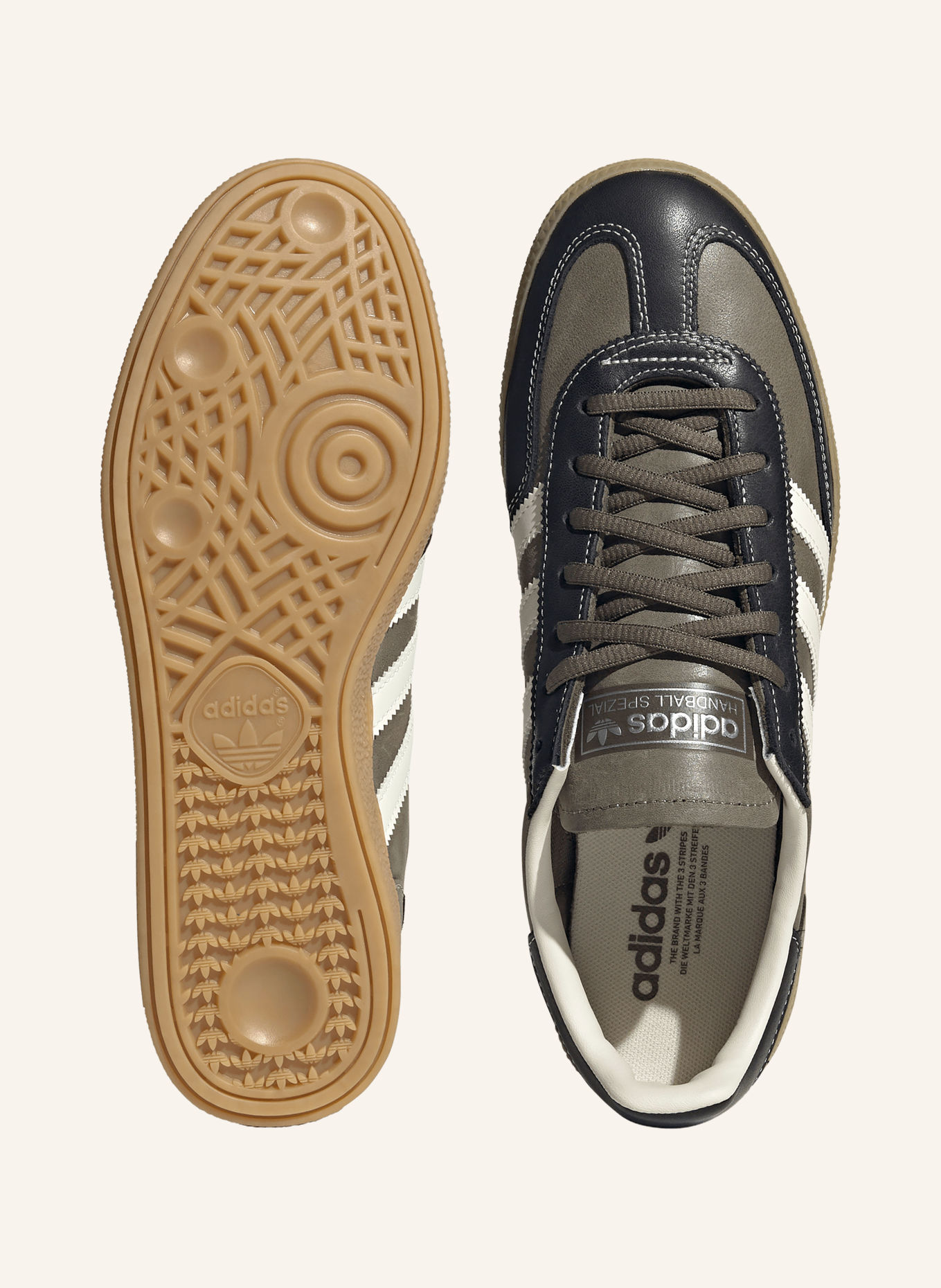 adidas Originals HANDBALL SPECIAL Sneakers: OLIVE / WHITE / BLACK