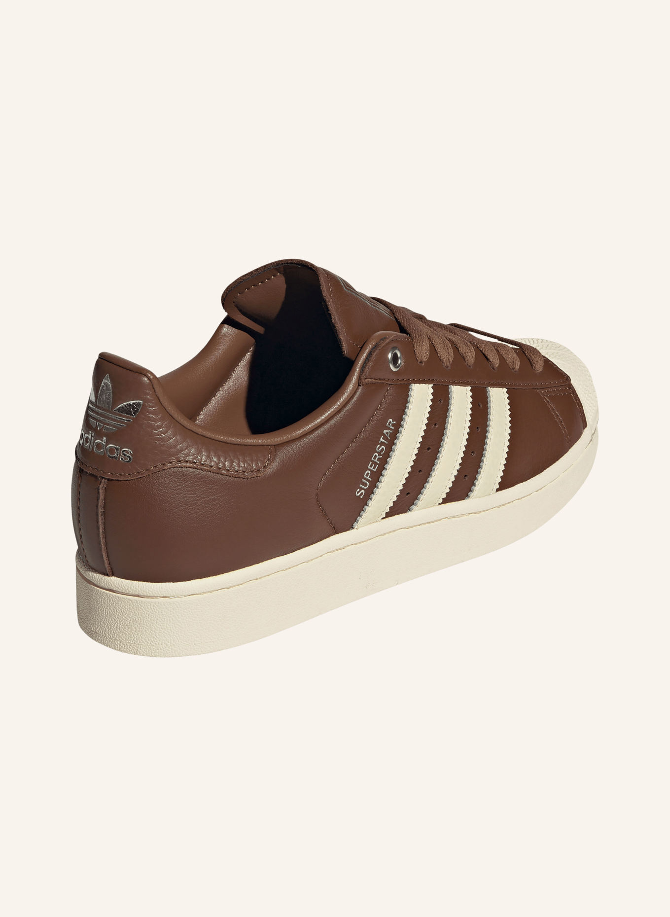 adidas Originals SUPERSTAR II Sneakers: DARK BROWN / SILVER / CREAM