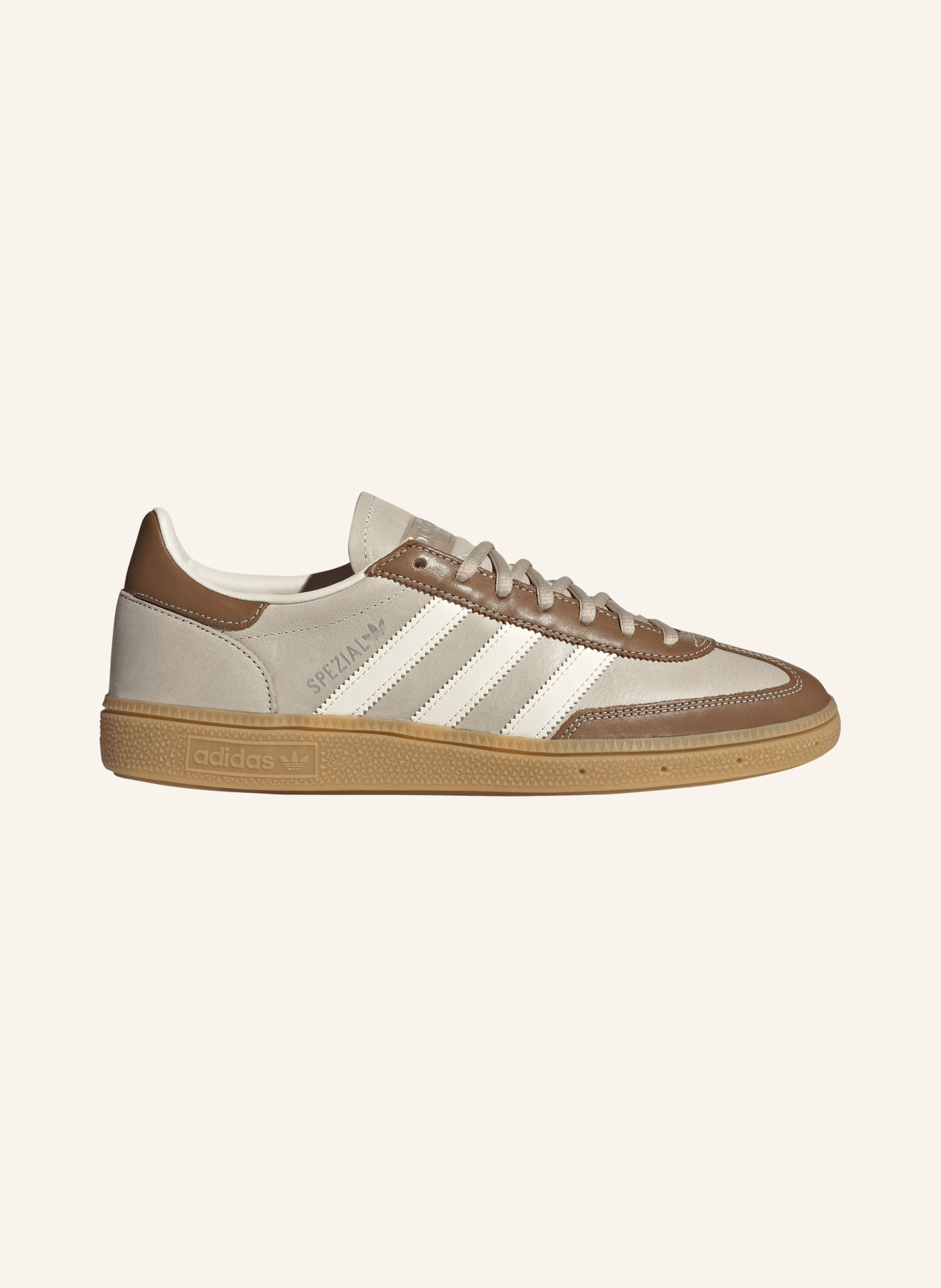 adidas Originals HANDBALL SPECIAL Sneakers: LIGHT GRAY / BROWN / CREAM