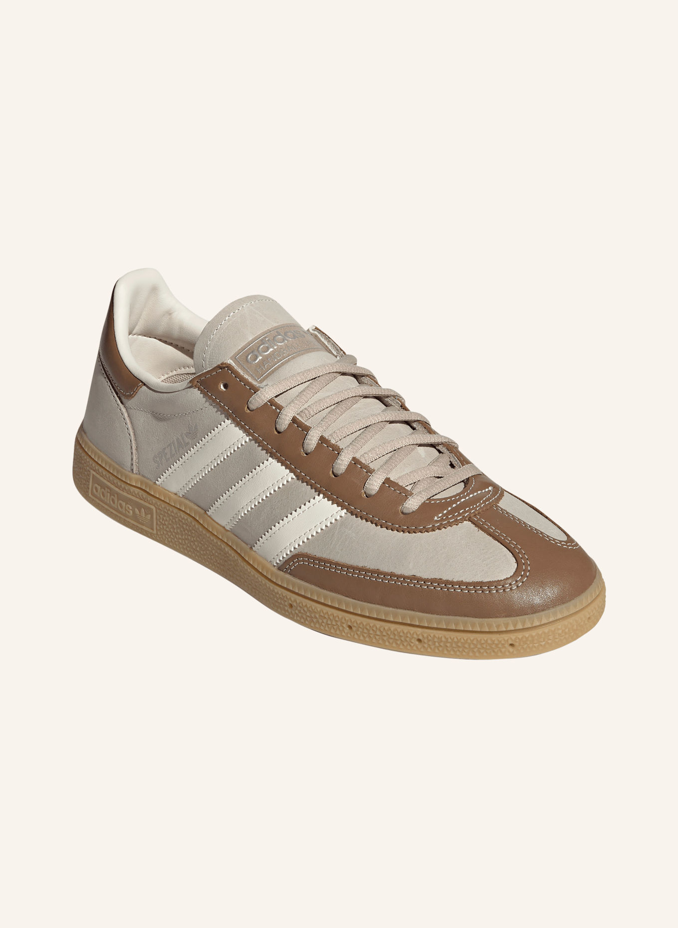 adidas Originals HANDBALL SPECIAL Sneakers: LIGHT GRAY / BROWN / CREAM