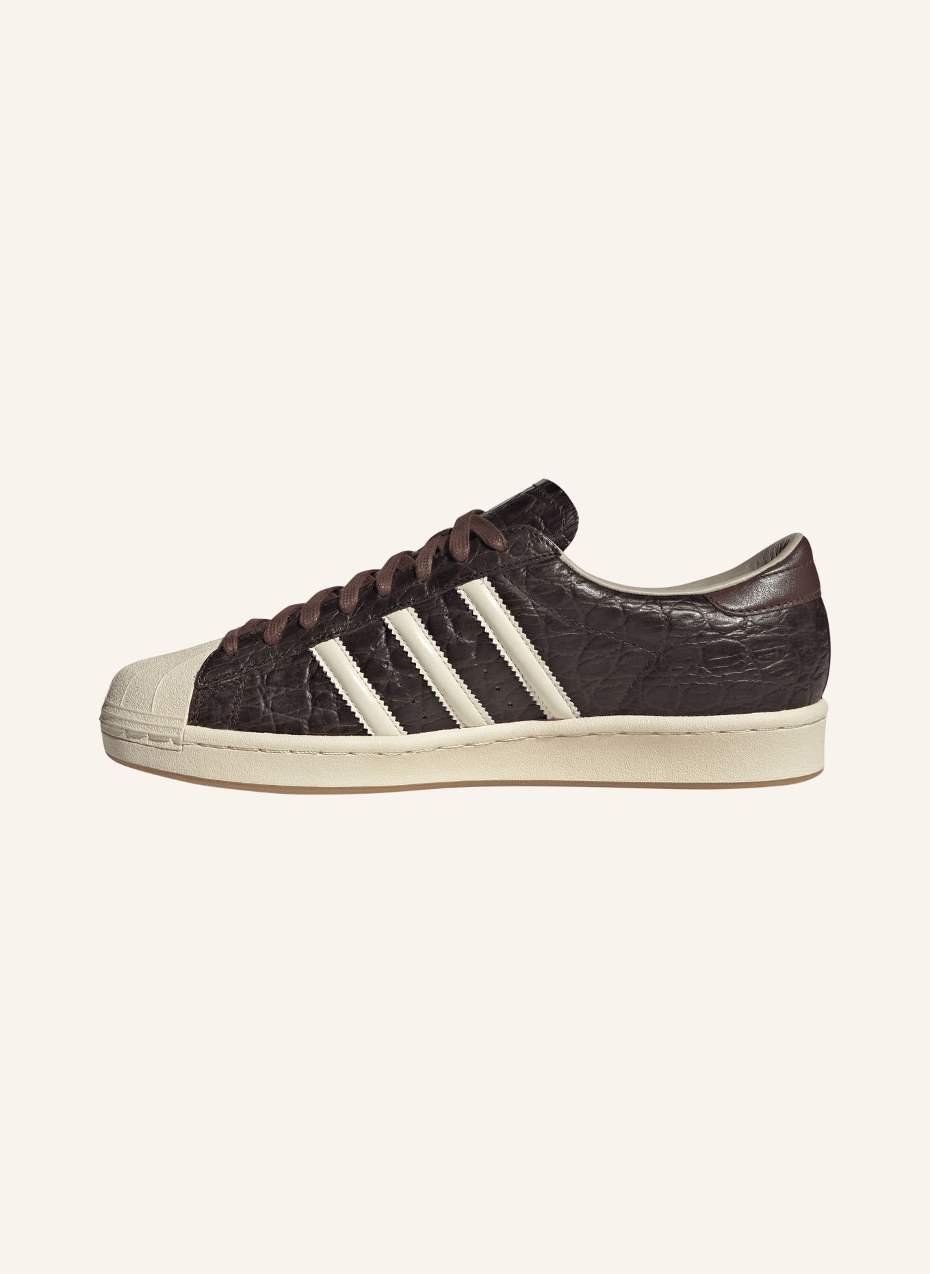 adidas Originals SUPERSTAR VINTAGE Sneakers: DARK BROWN / CREAM