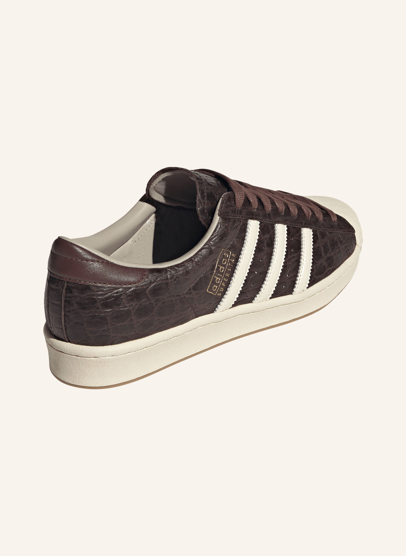 adidas Originals SUPERSTAR VINTAGE Sneakers: DARK BROWN / CREAM