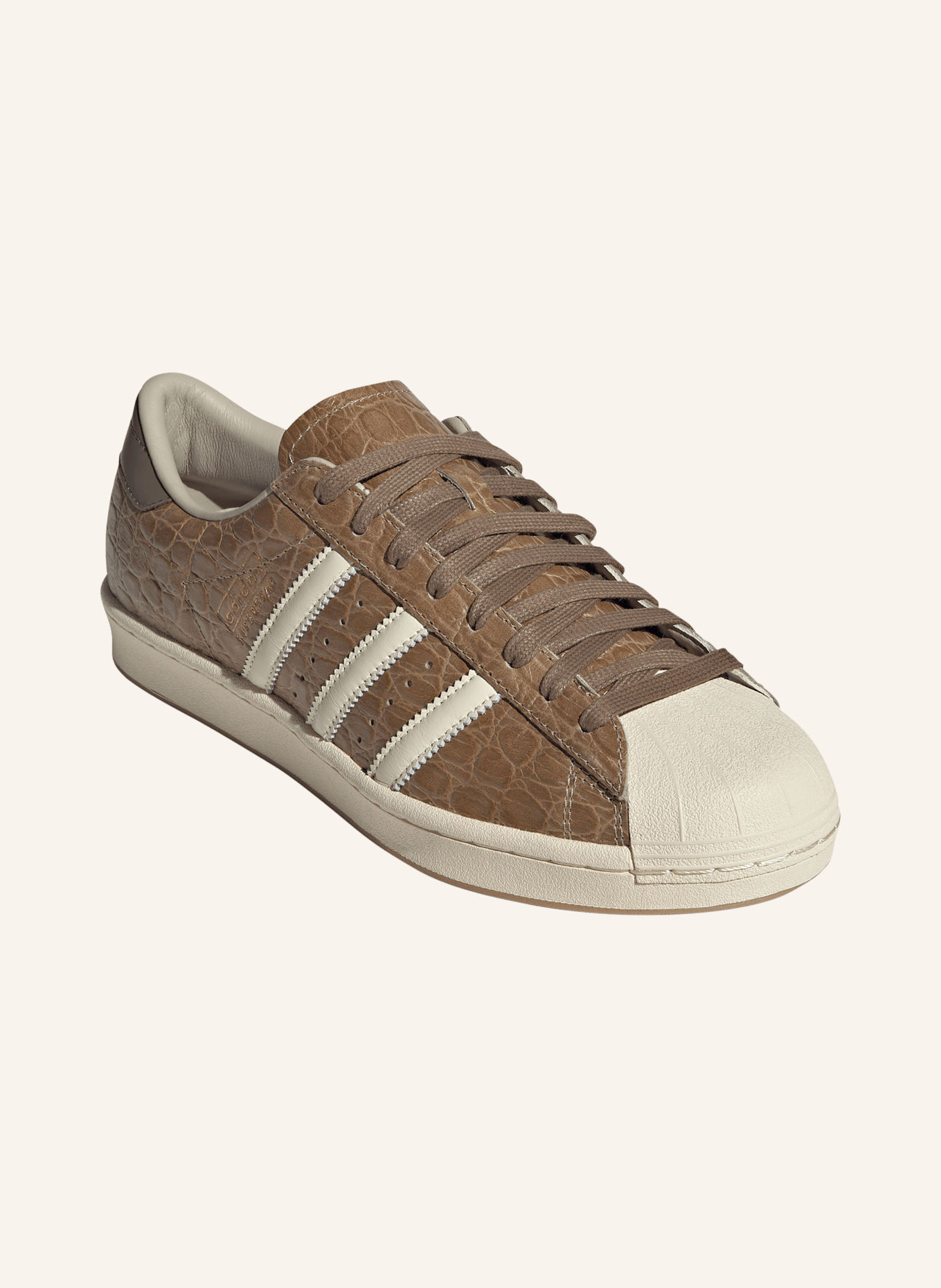 adidas Originals SUPERSTAR VINTAGE Sneakers: BROWN / CREAM