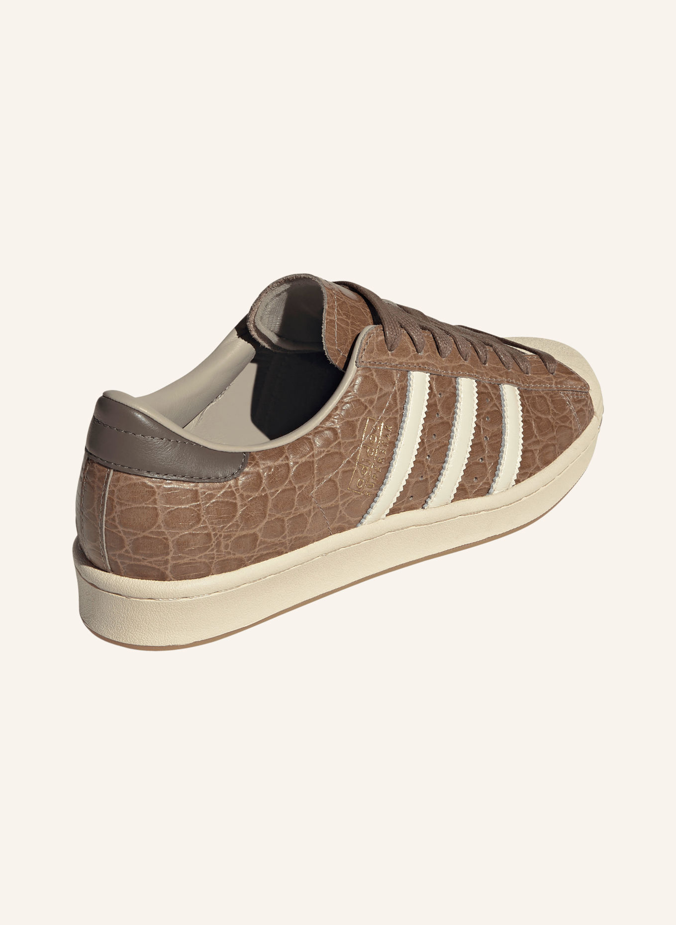 adidas Originals SUPERSTAR VINTAGE Sneakers: BROWN / CREAM