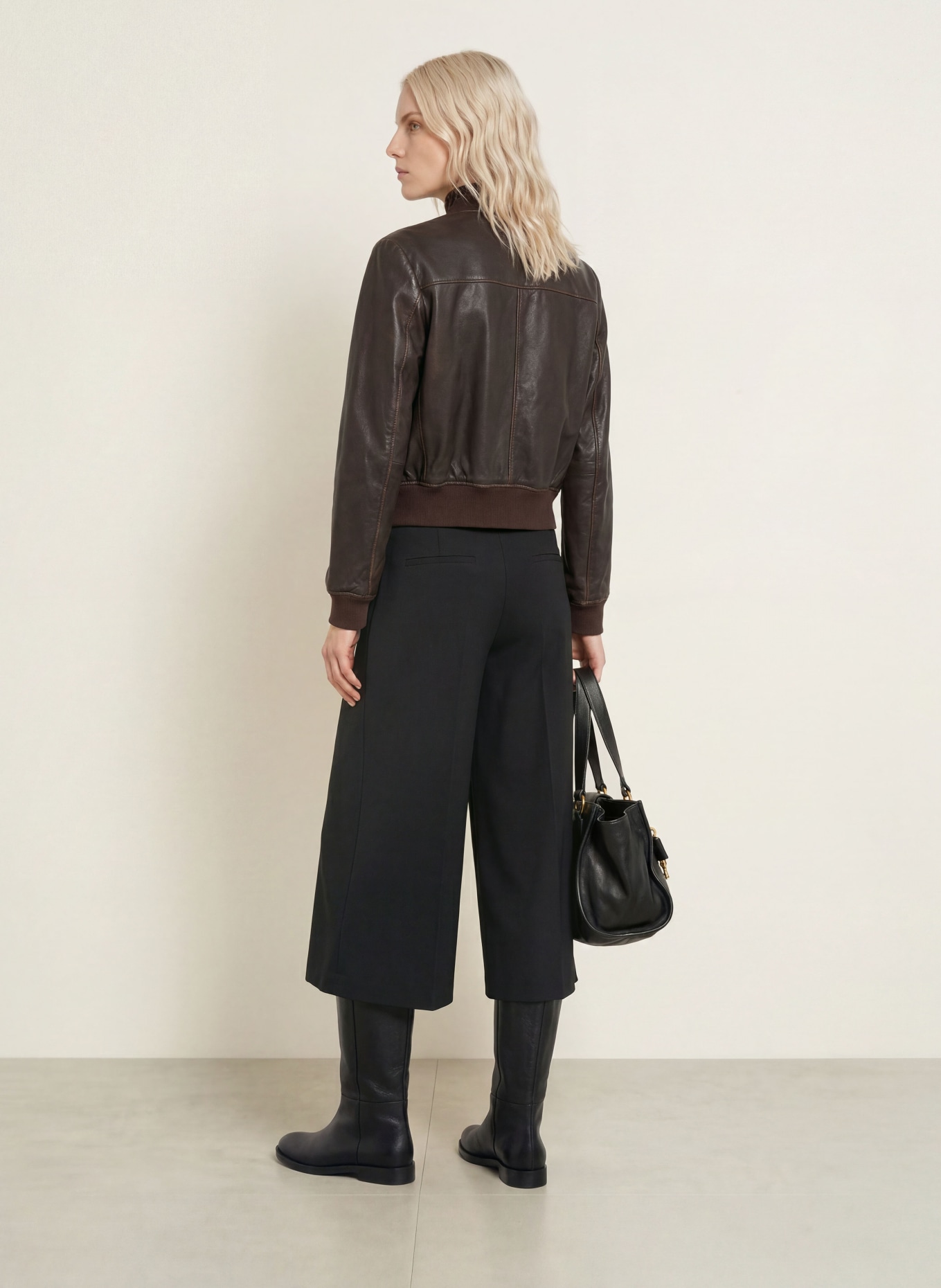 BRAX MELLI S Jersey Culottes: BLACK