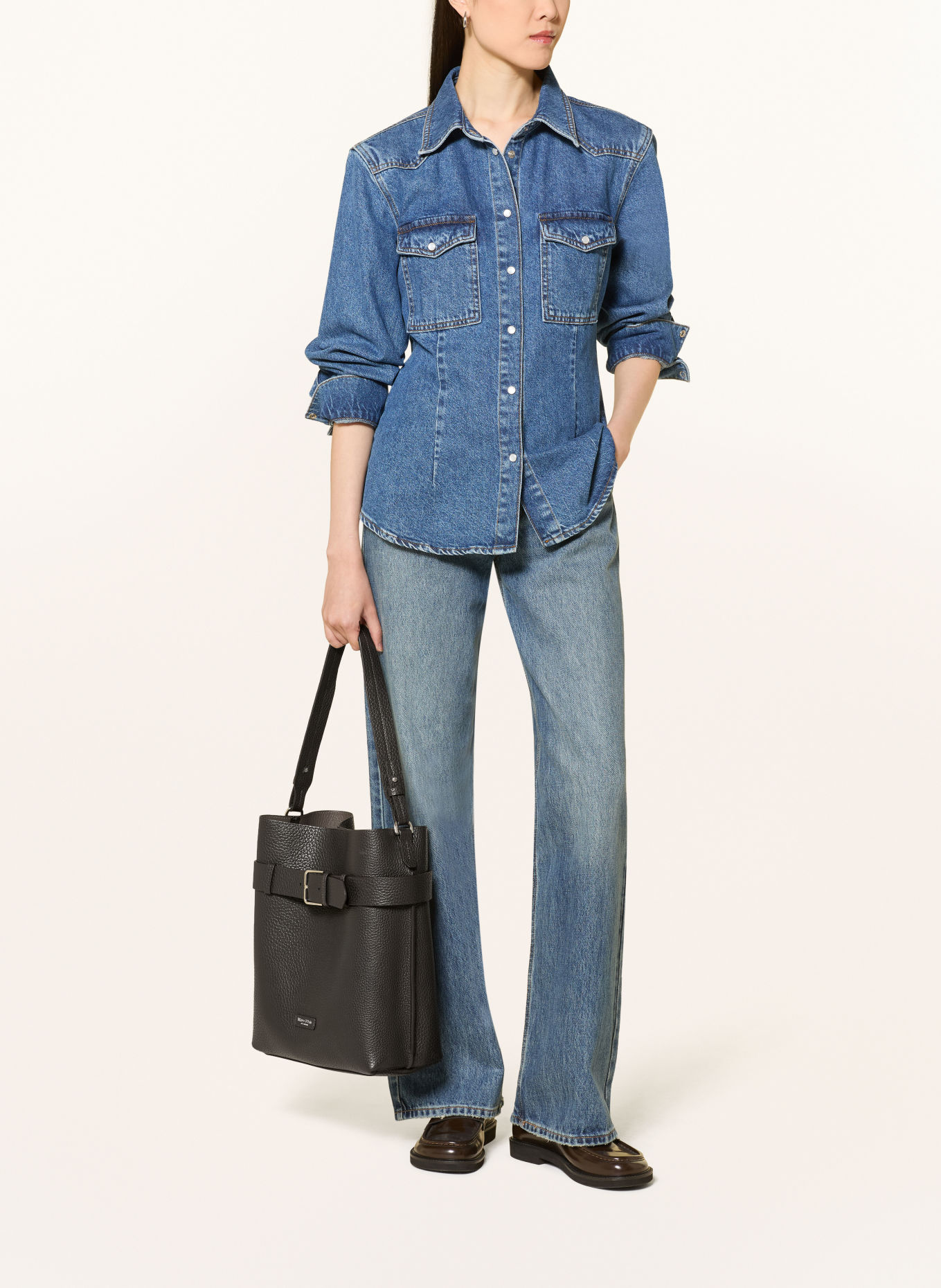 Marc O'Polo Bucket bag: DARK BROWN
