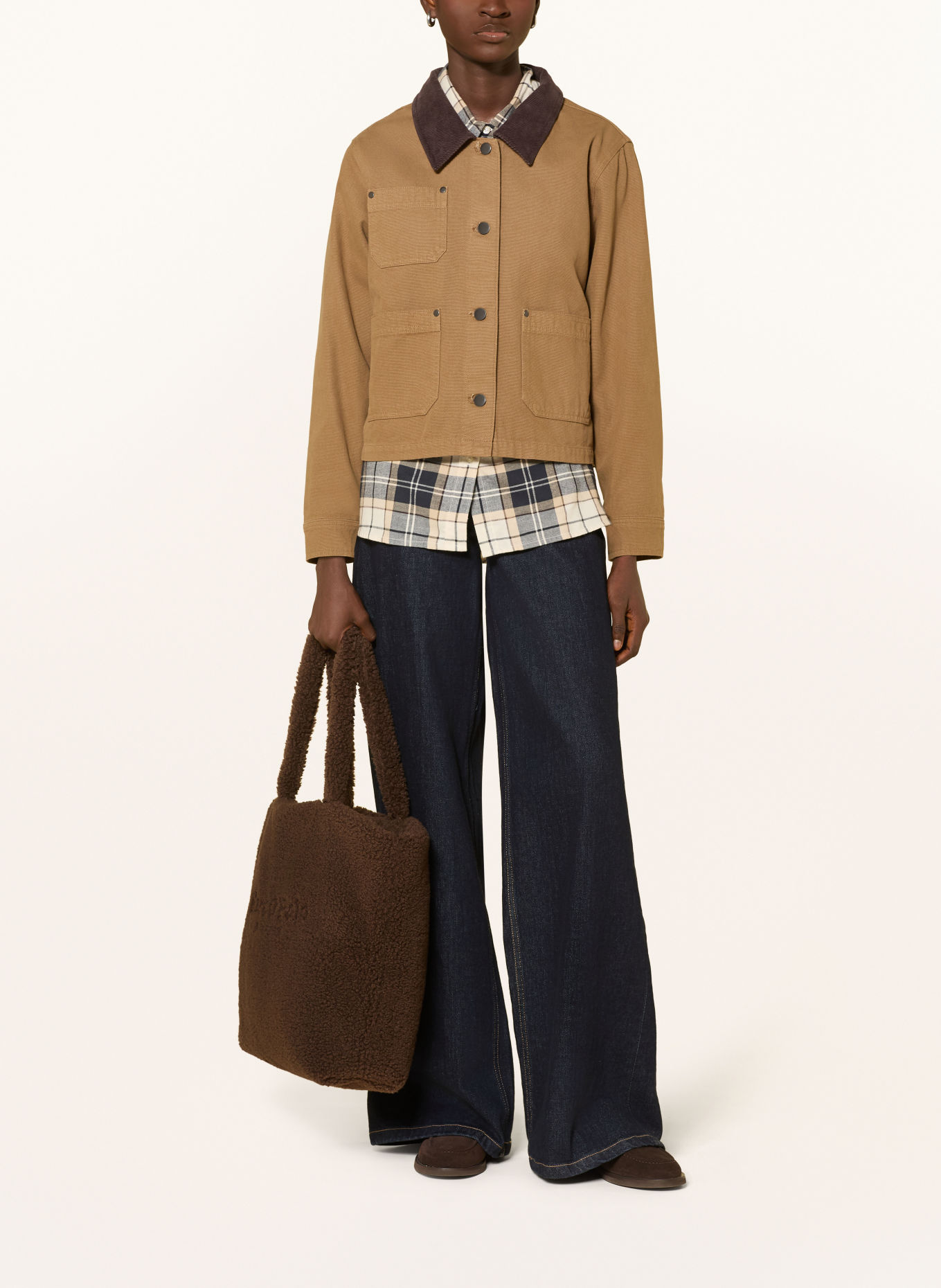 Marc O'Polo Sac cabas: MARRON FONCÉ