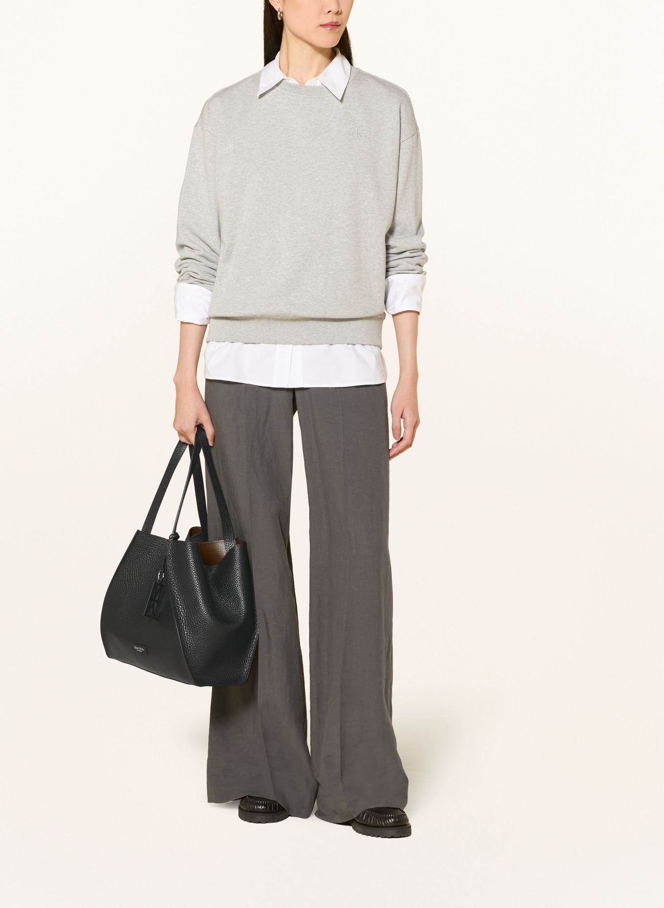 Marc O'Polo Shopper mit Pouch: SCHWARZ