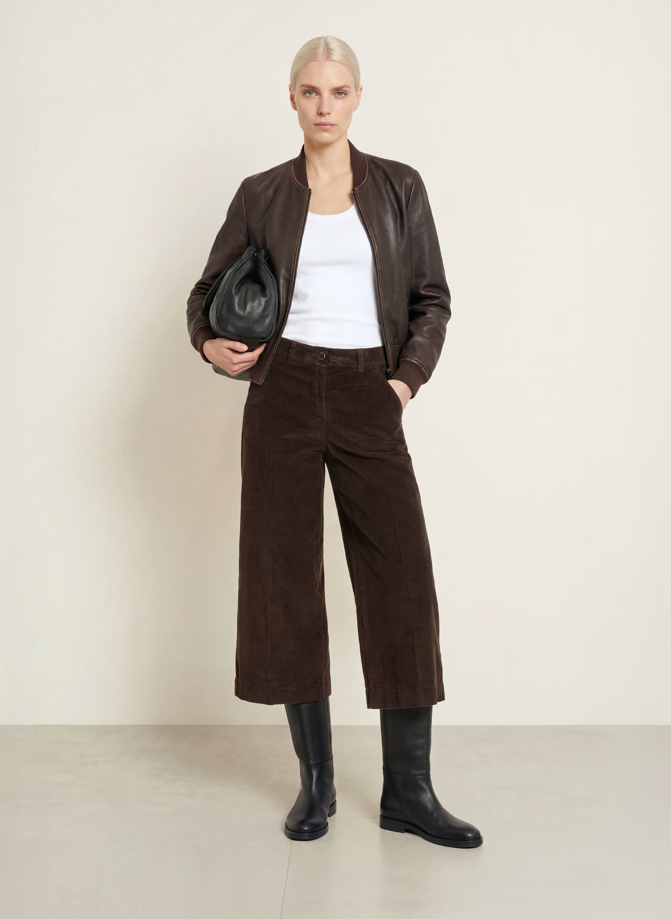 BRAX Cordhose MELLI S: DUNKELBRAUN