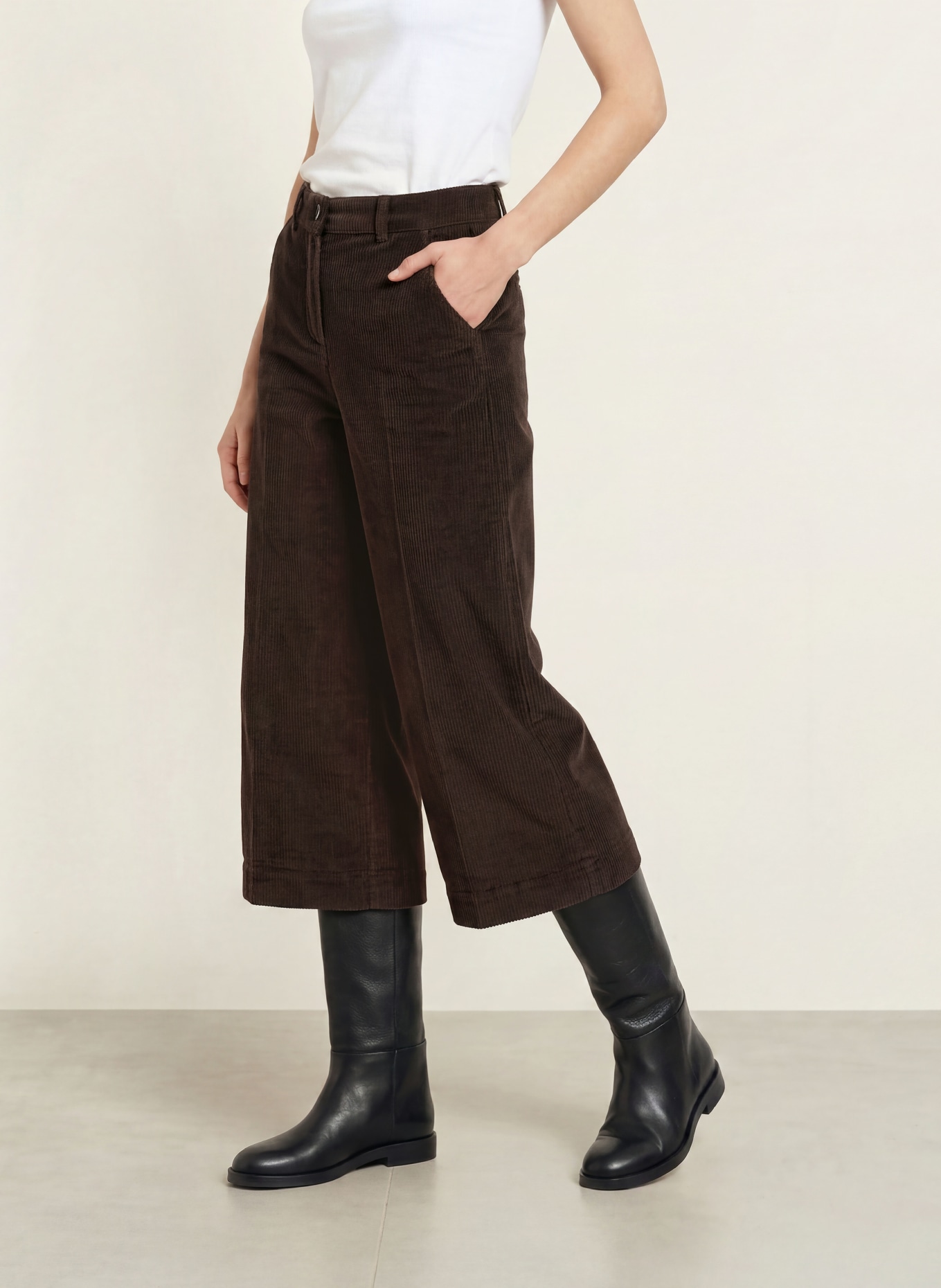 BRAX Cordhose MELLI S: DUNKELBRAUN