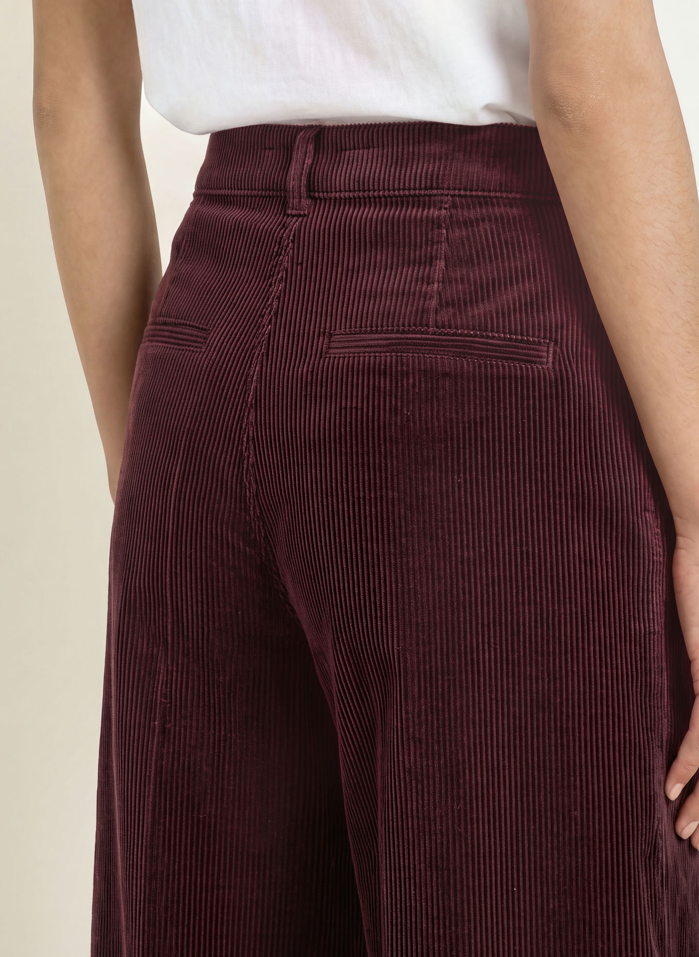 BRAX Pantalon en velours côtelé MELLI S: LILAS FONCÉ