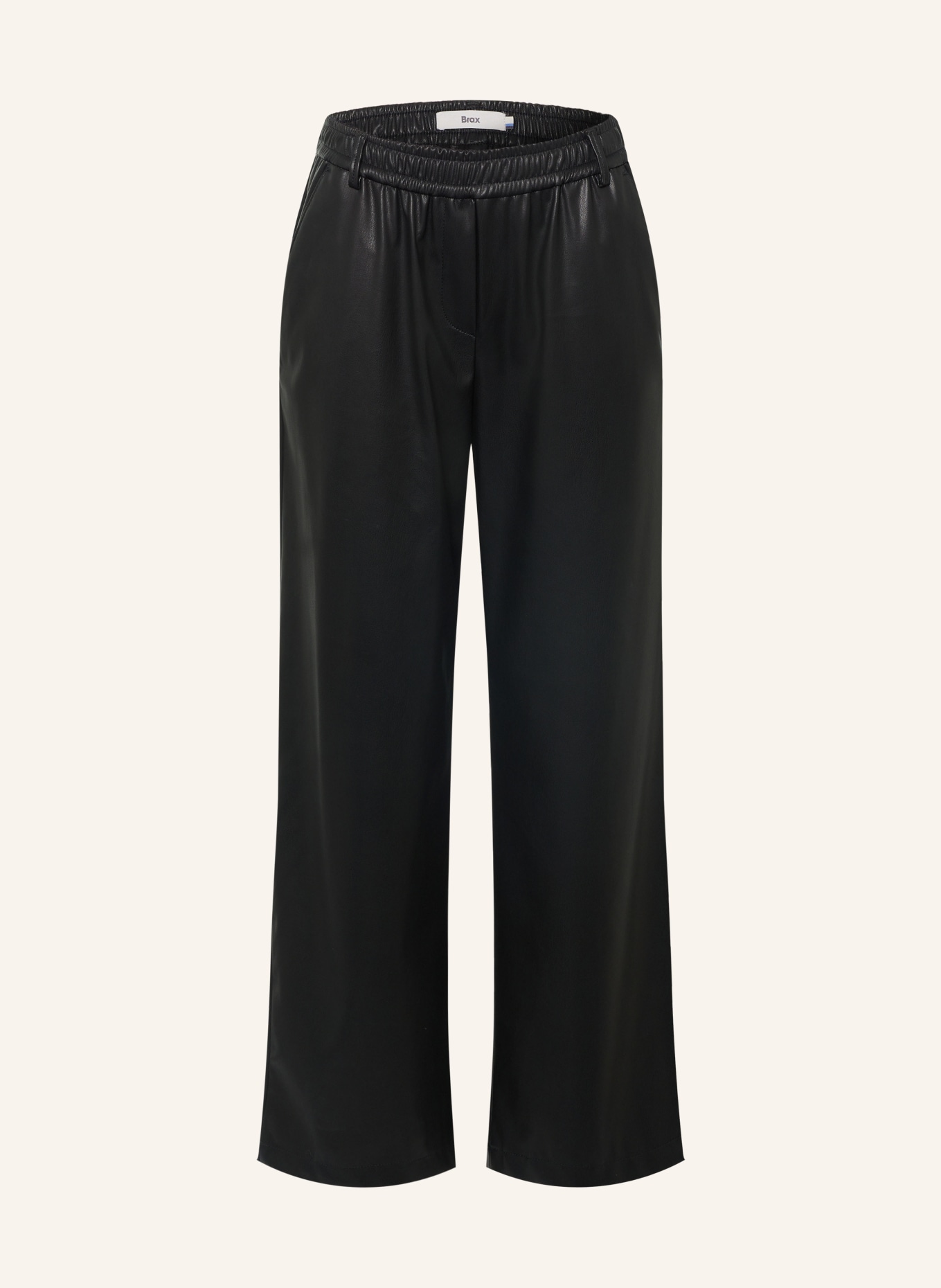 BRAX Culotte MAINE in Lederoptik: SCHWARZ