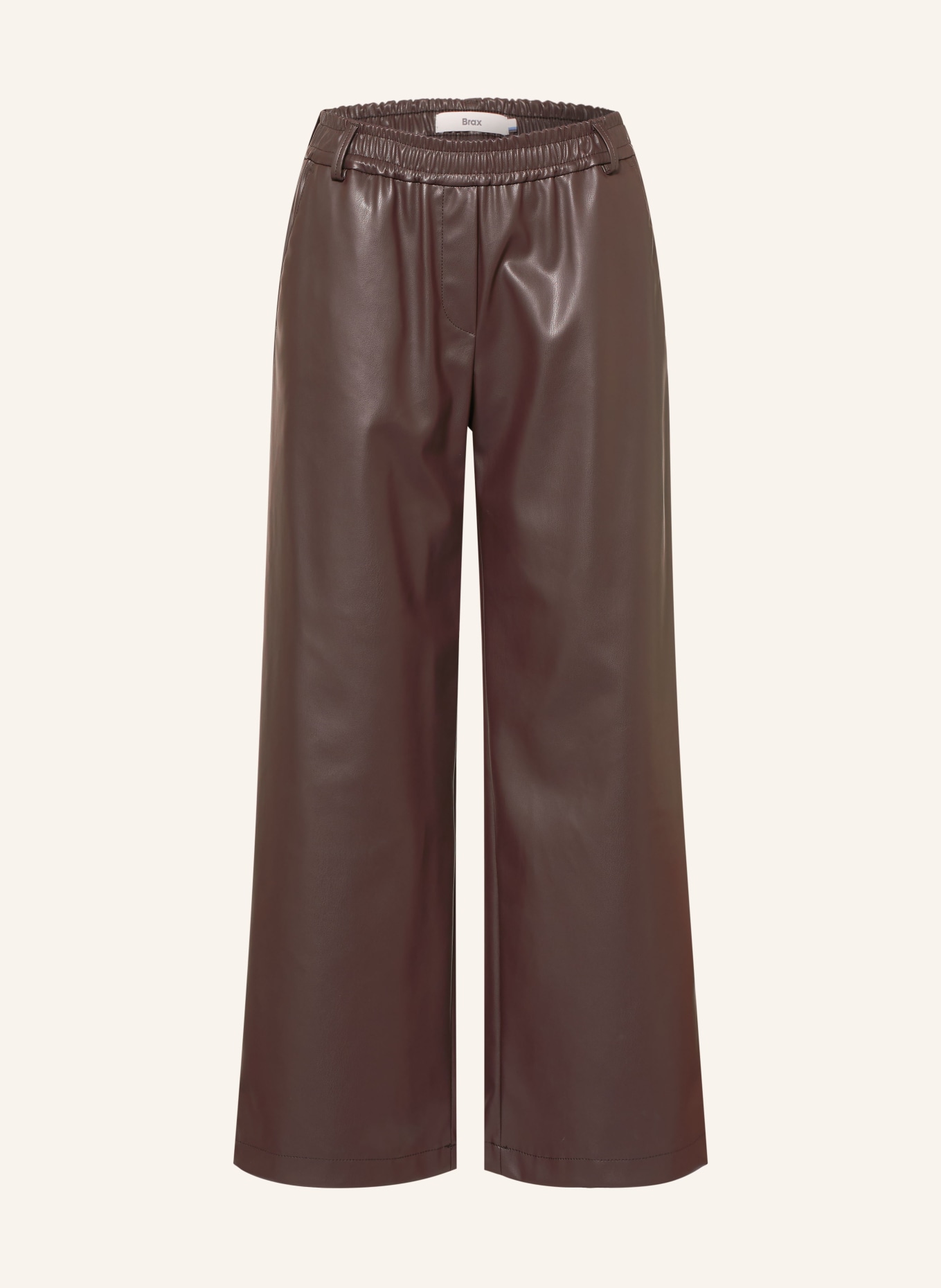 BRAX Culotte MAINE in Lederoptik: DUNKELBRAUN