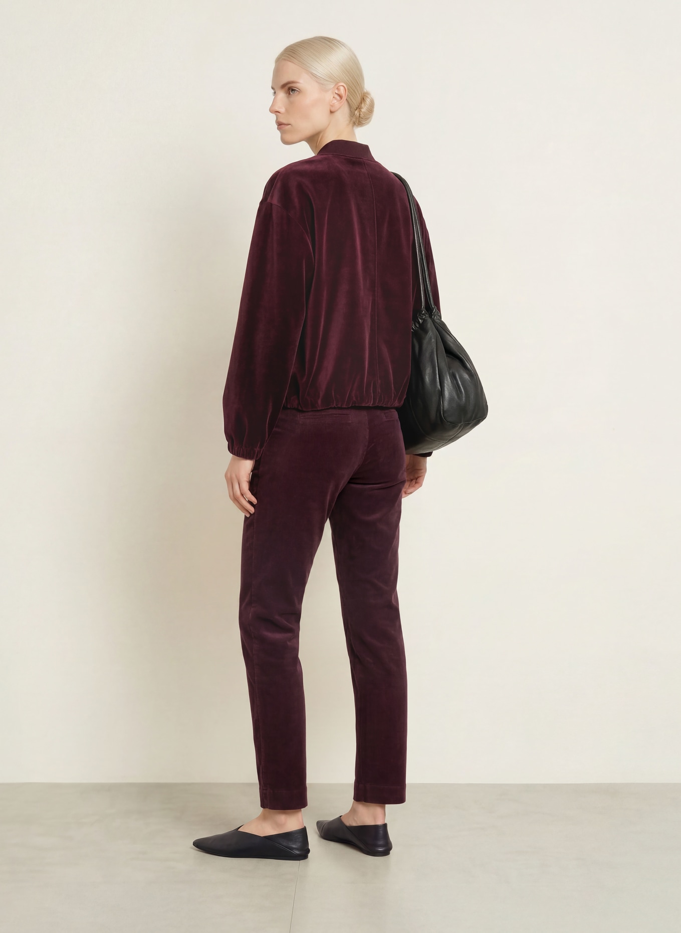 BRAX MARA Cord Pants: DARK PURPLE