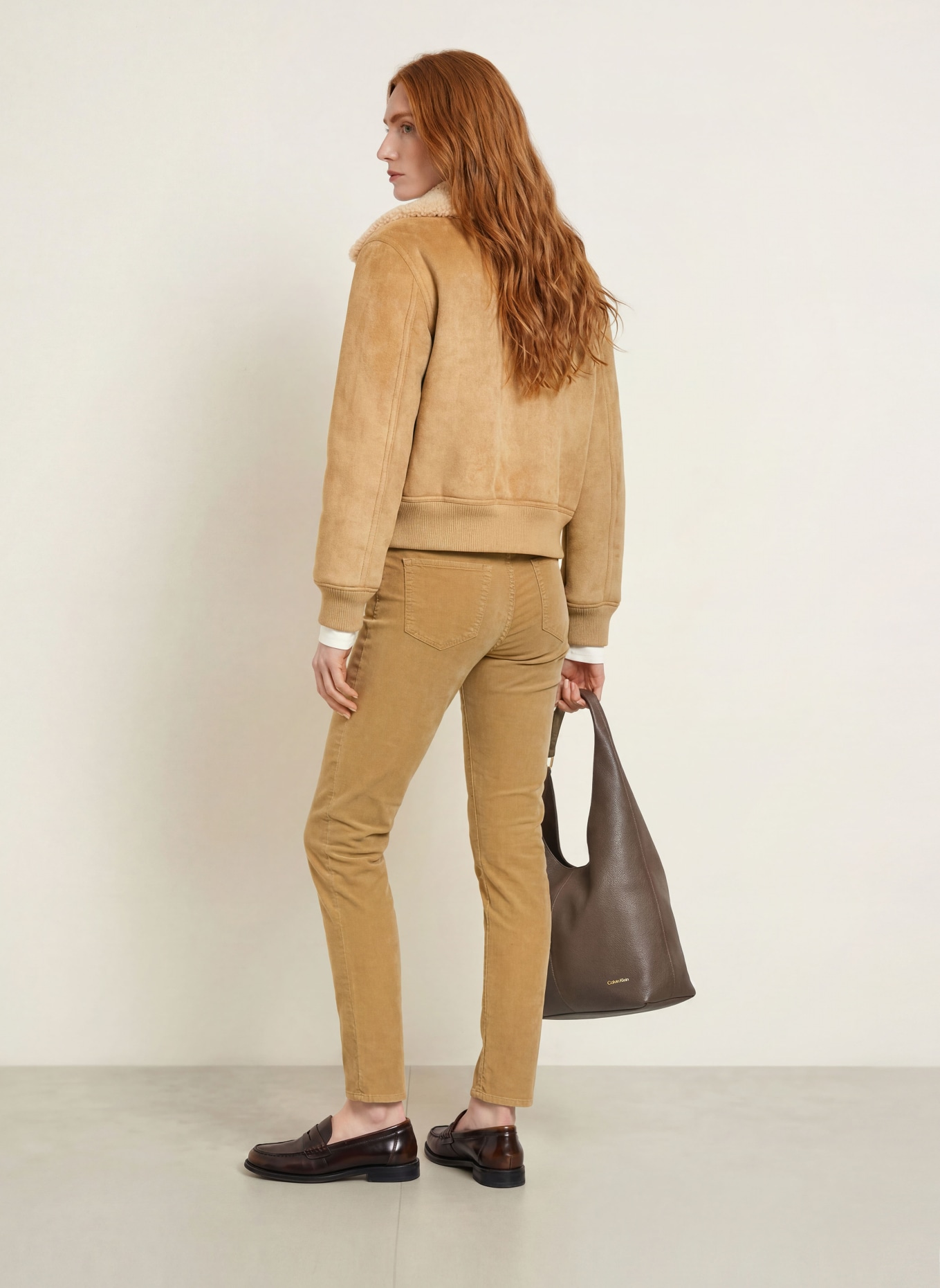 BRAX Pantaloni din velur SHAKIRA: 54 WALNUT