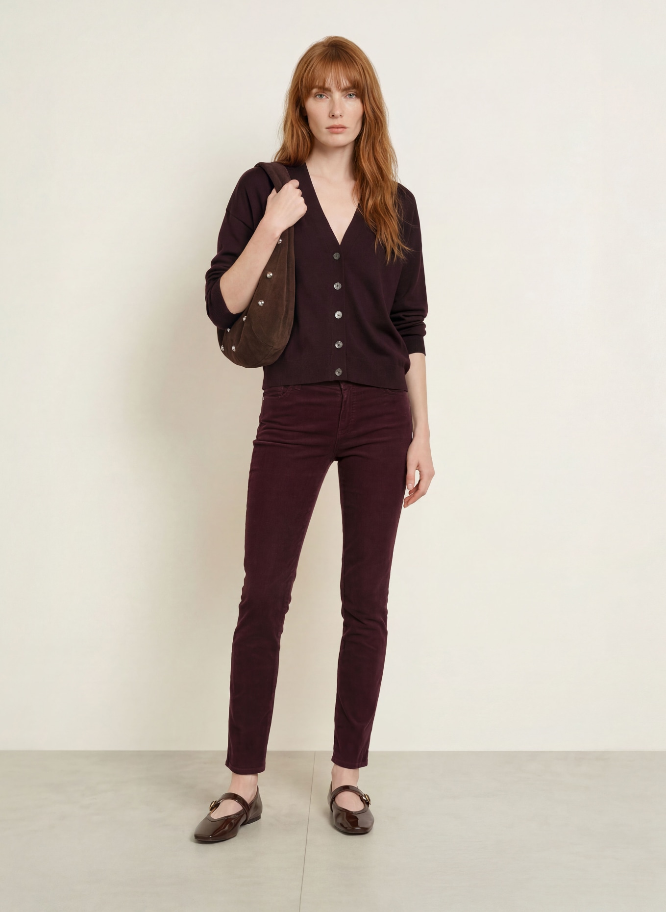 BRAX Cordbyxor SHAKIRA: 82 BLACKBERRY VIOLET