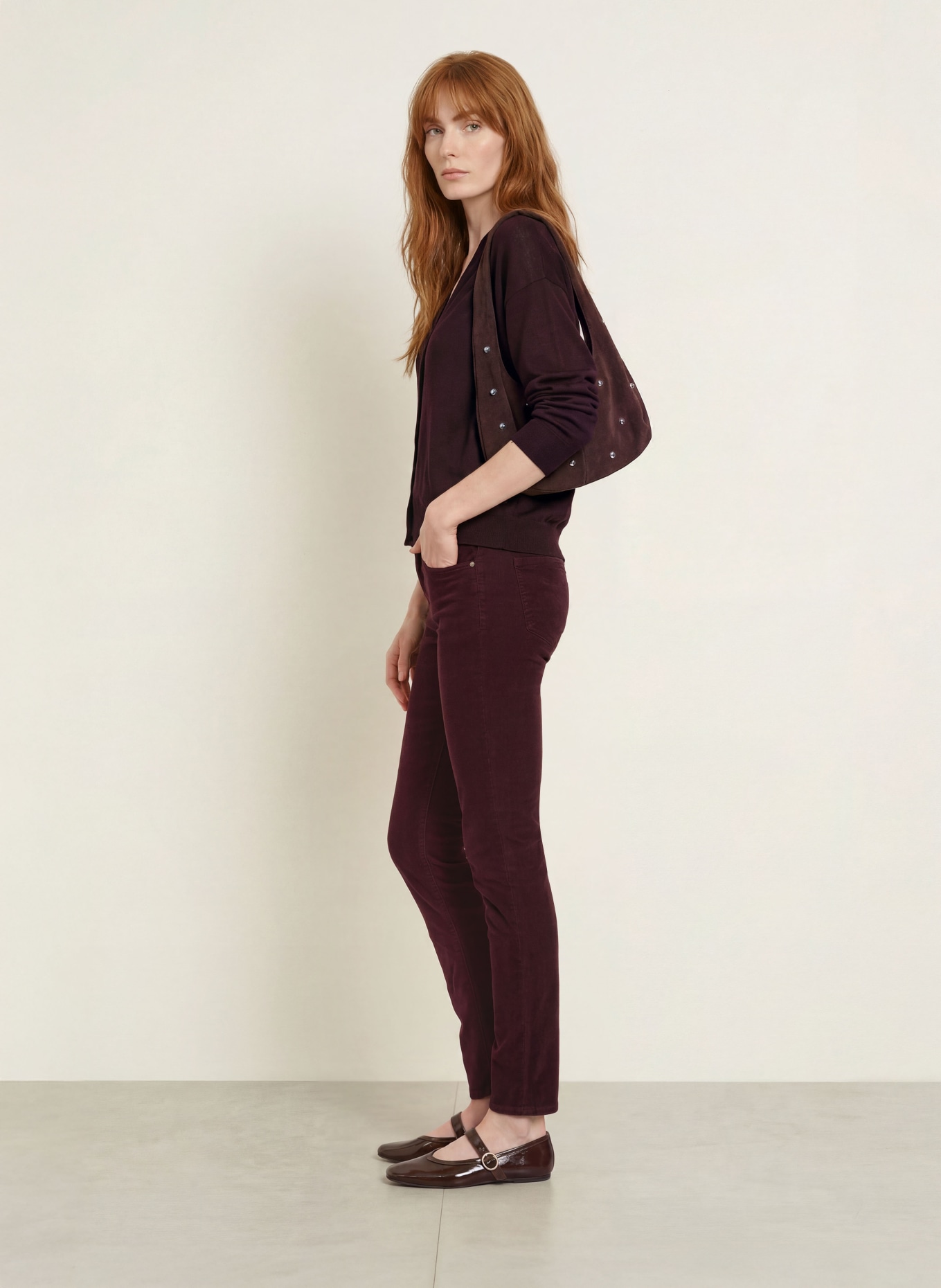 BRAX Cordbyxor SHAKIRA: 82 BLACKBERRY VIOLET