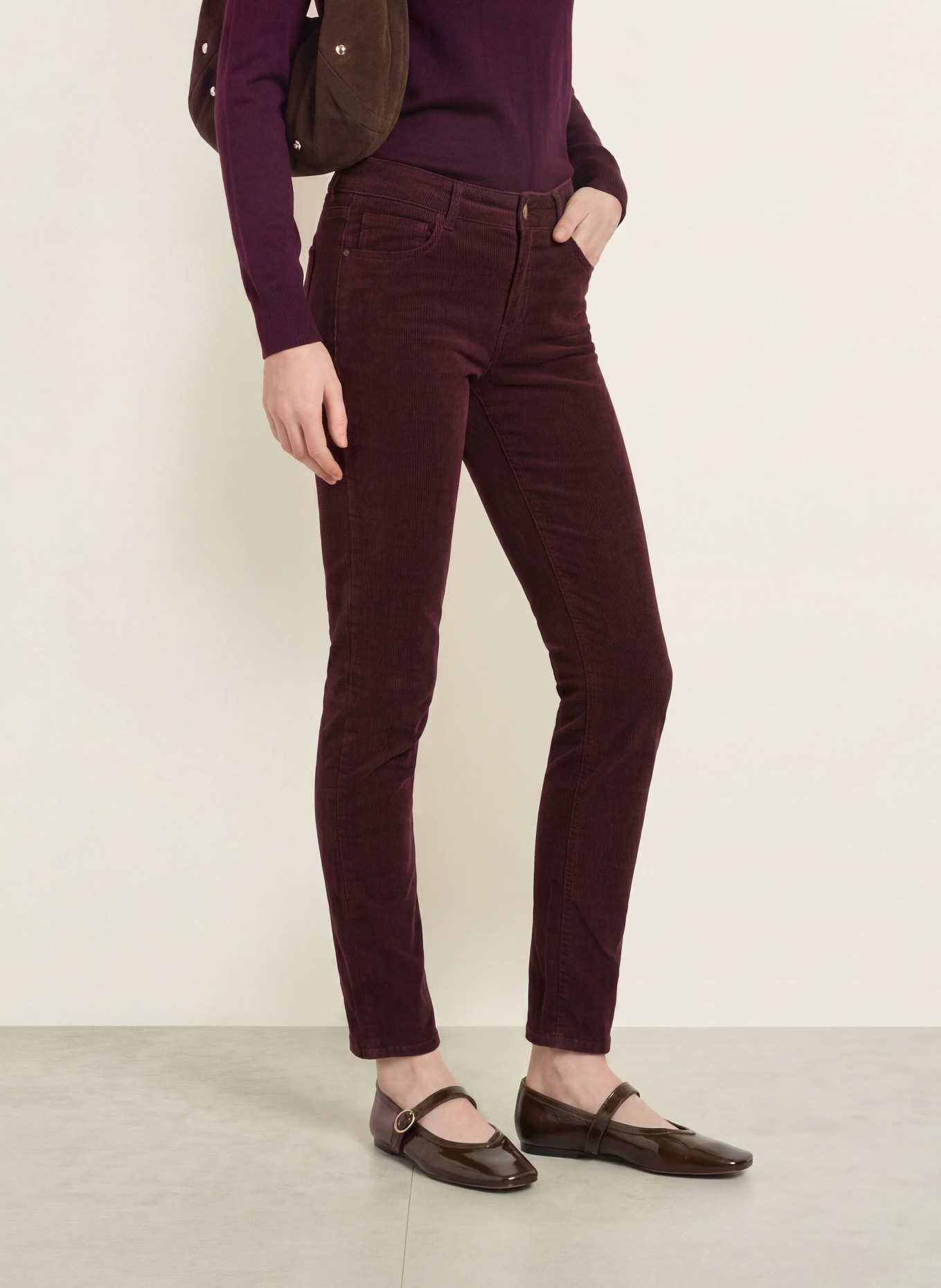 BRAX Cordbyxor SHAKIRA: 82 BLACKBERRY VIOLET