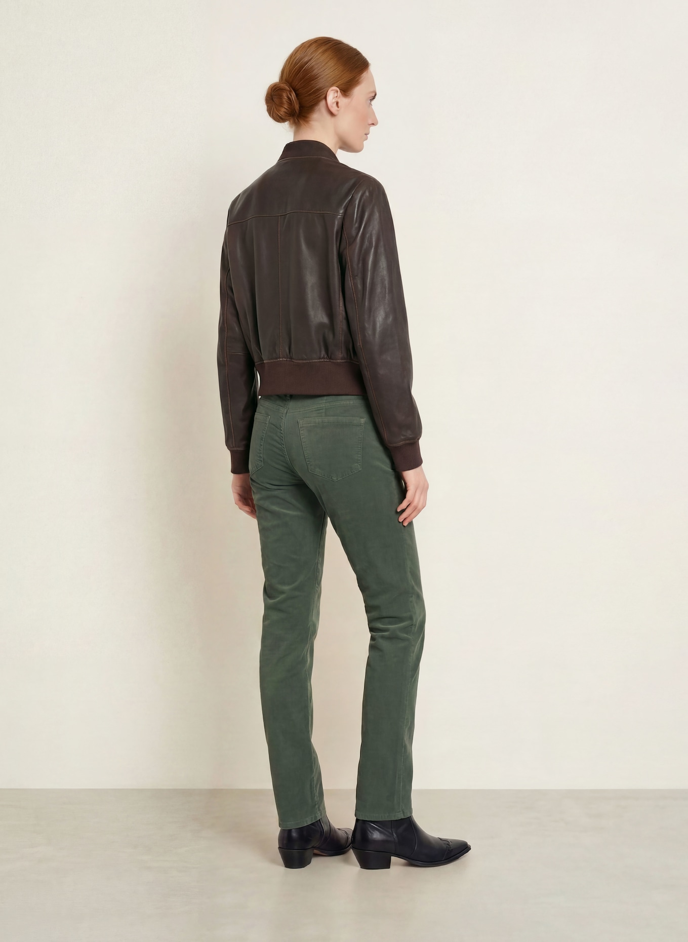 BRAX MARY Cord Pants: 30 DEEP FOREST
