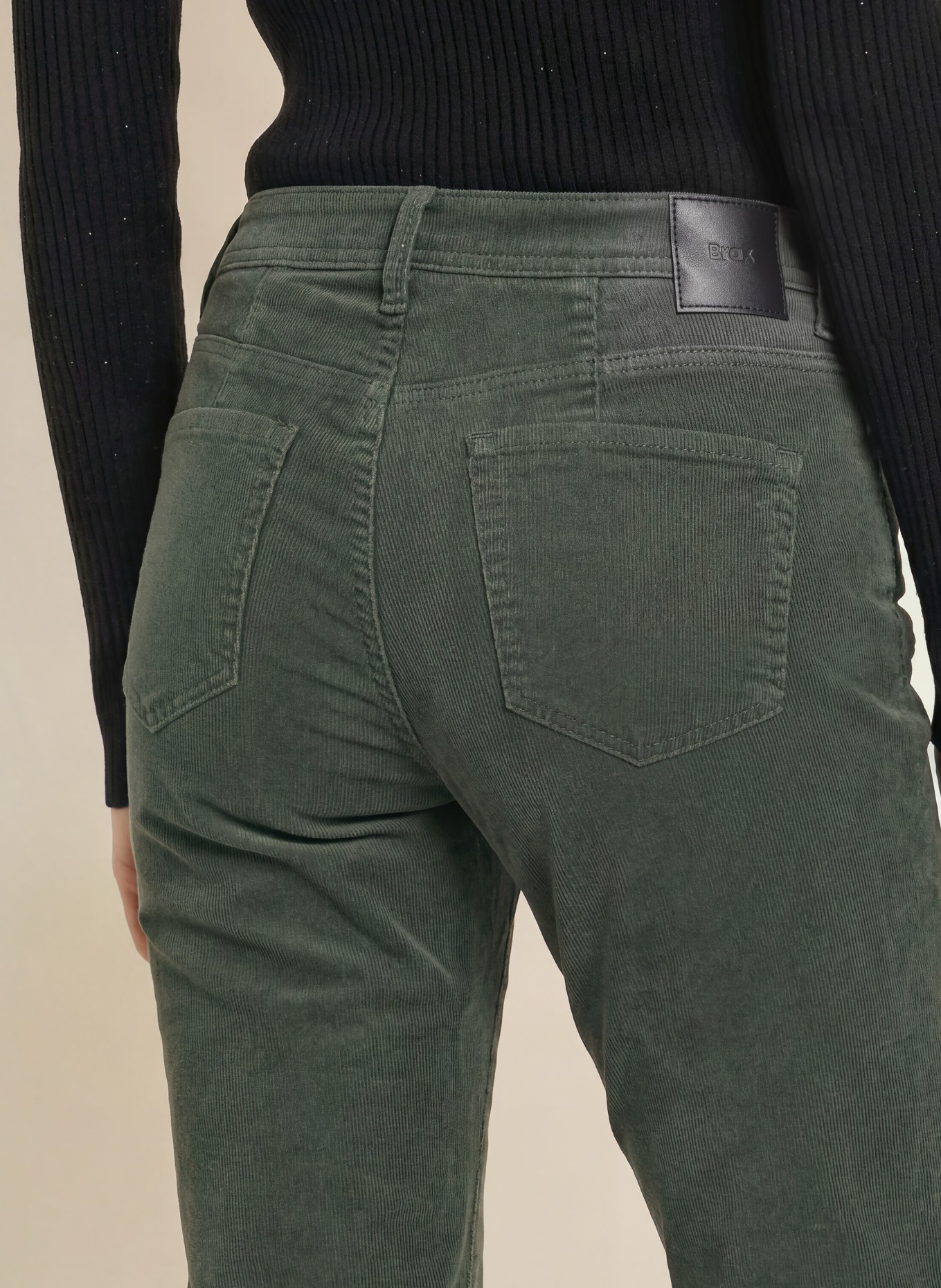 BRAX MARY Cord Pants: 30 DEEP FOREST