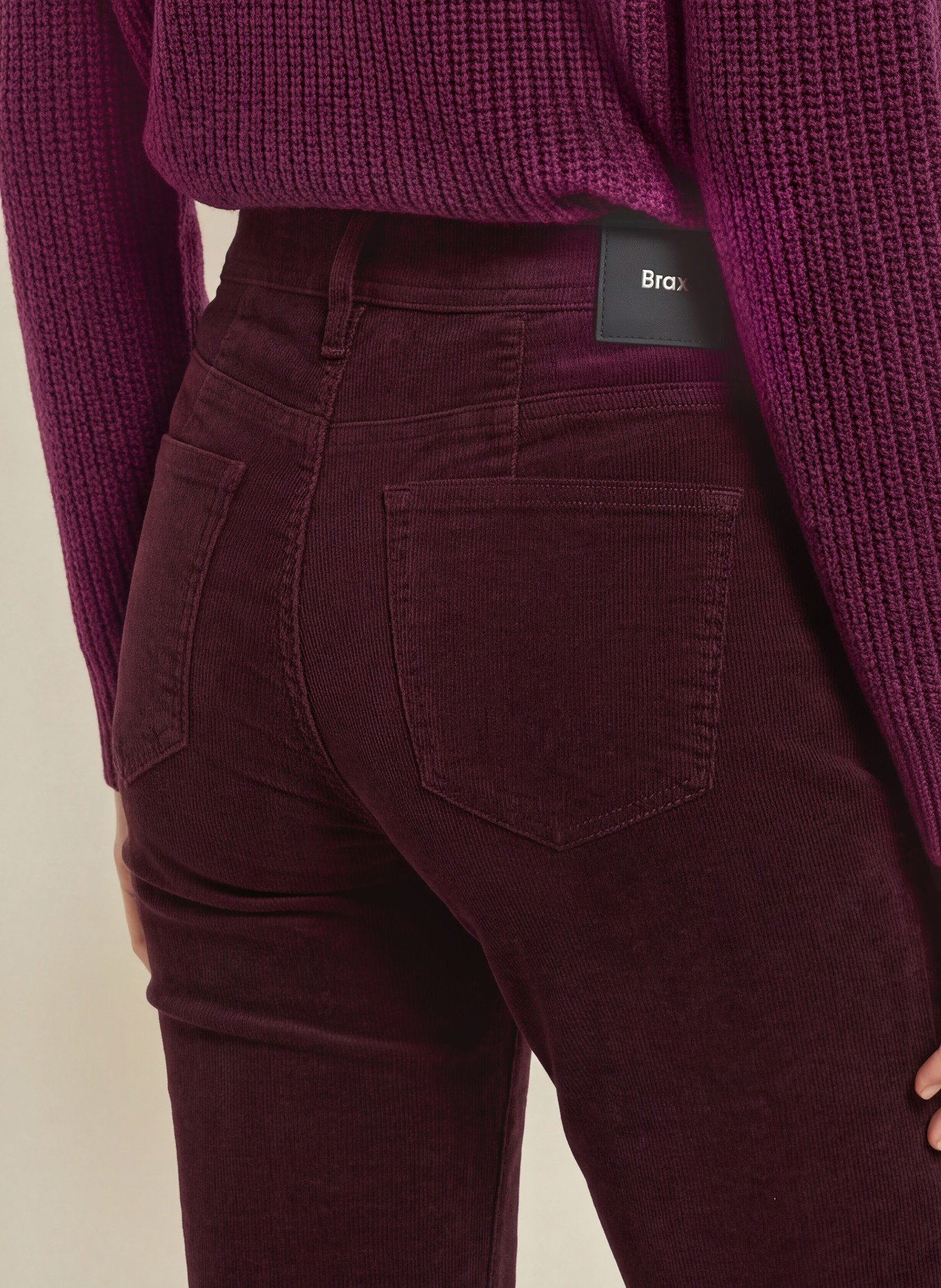 BRAX Cordhose MARY: DUNKELLILA