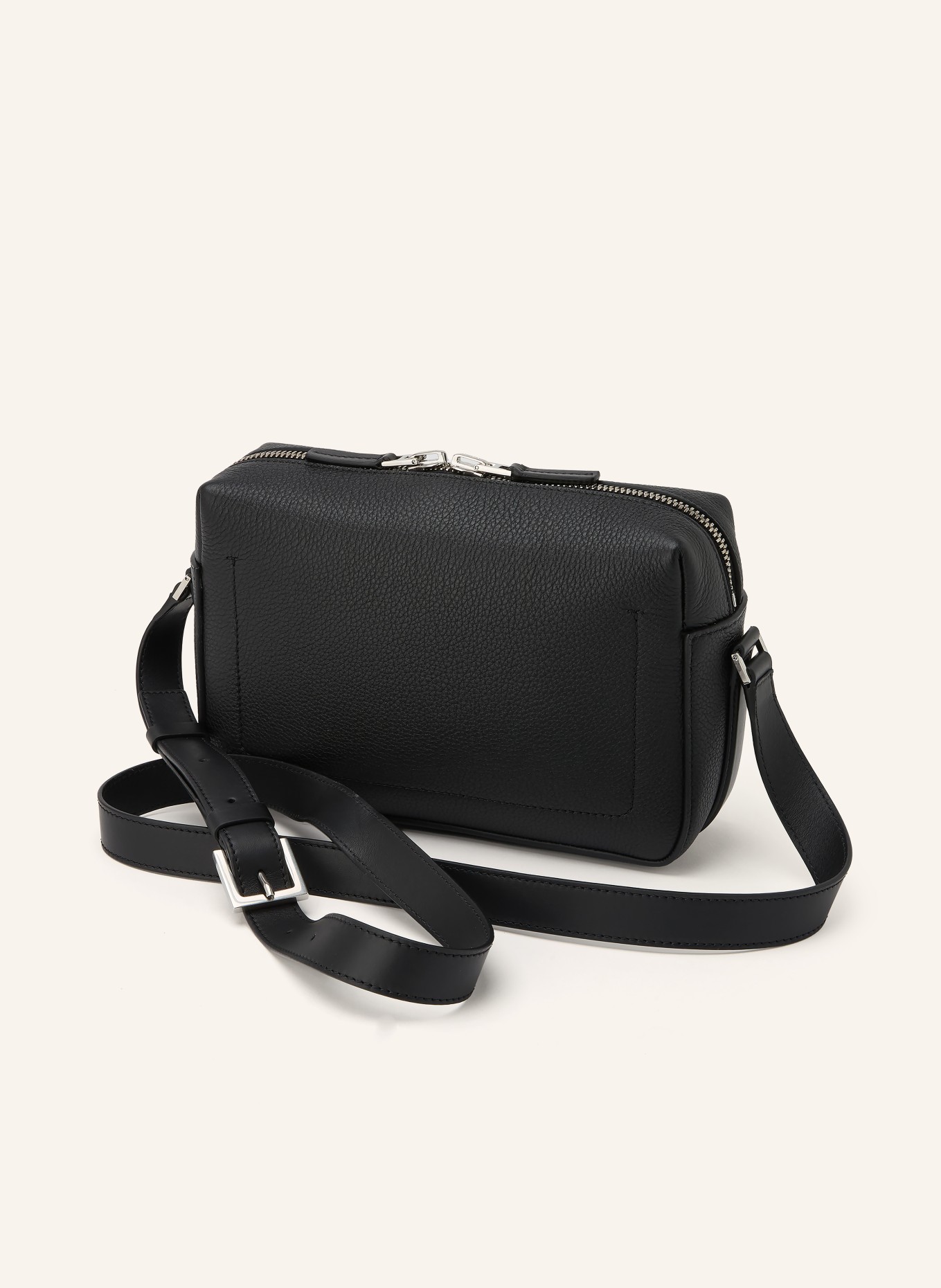 TOM FORD Listonoszka: CZARNY / SREBRNY