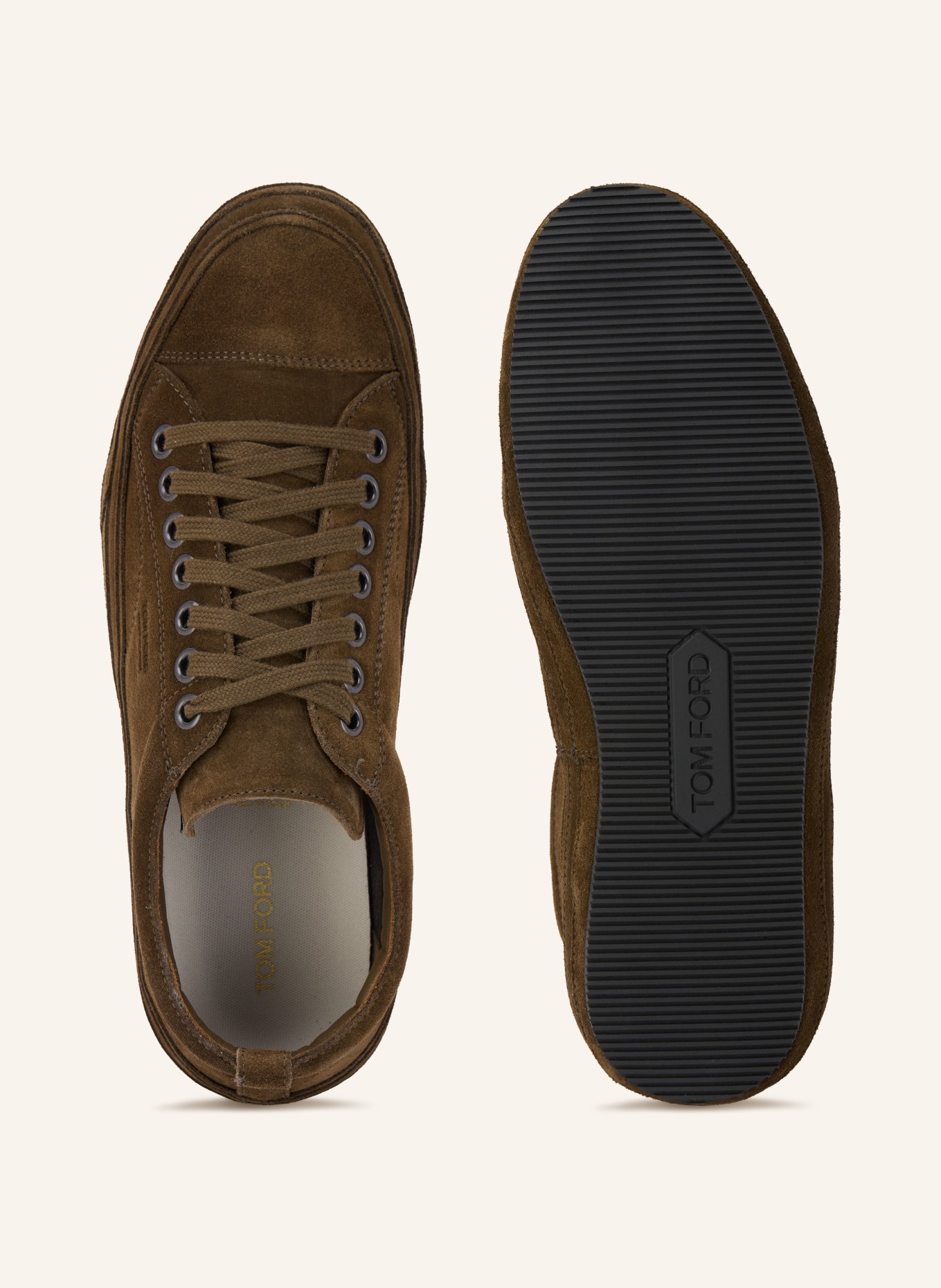 TOM FORD Sneakers DEAN: KAKI / ZWART