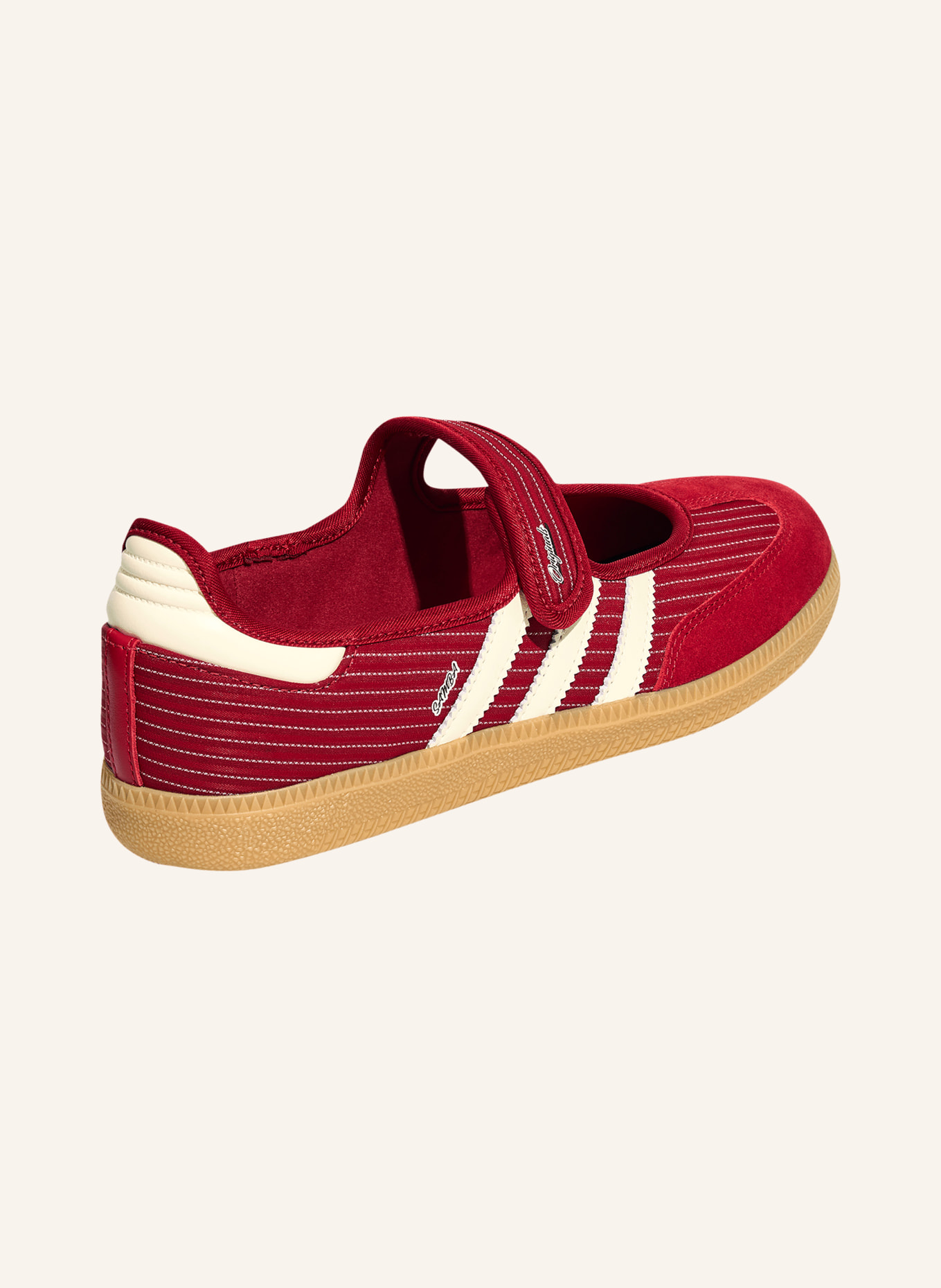 adidas Originals Ballerines façon Mary Janes SAMBA JANE: ROUGE / BLANC