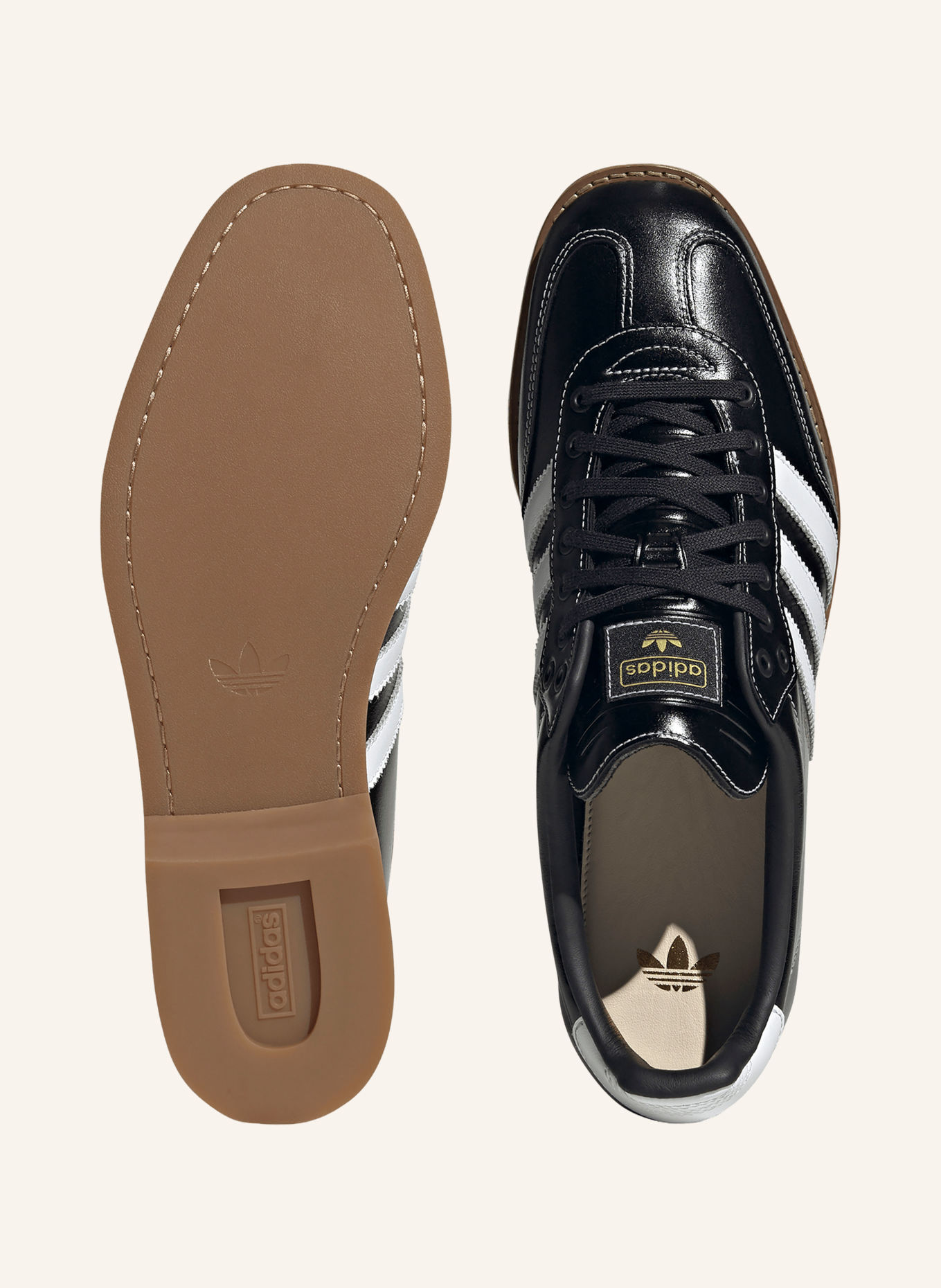 adidas Originals Chaussures à lacets SAMBA BOWLING: NOIR / BLANC