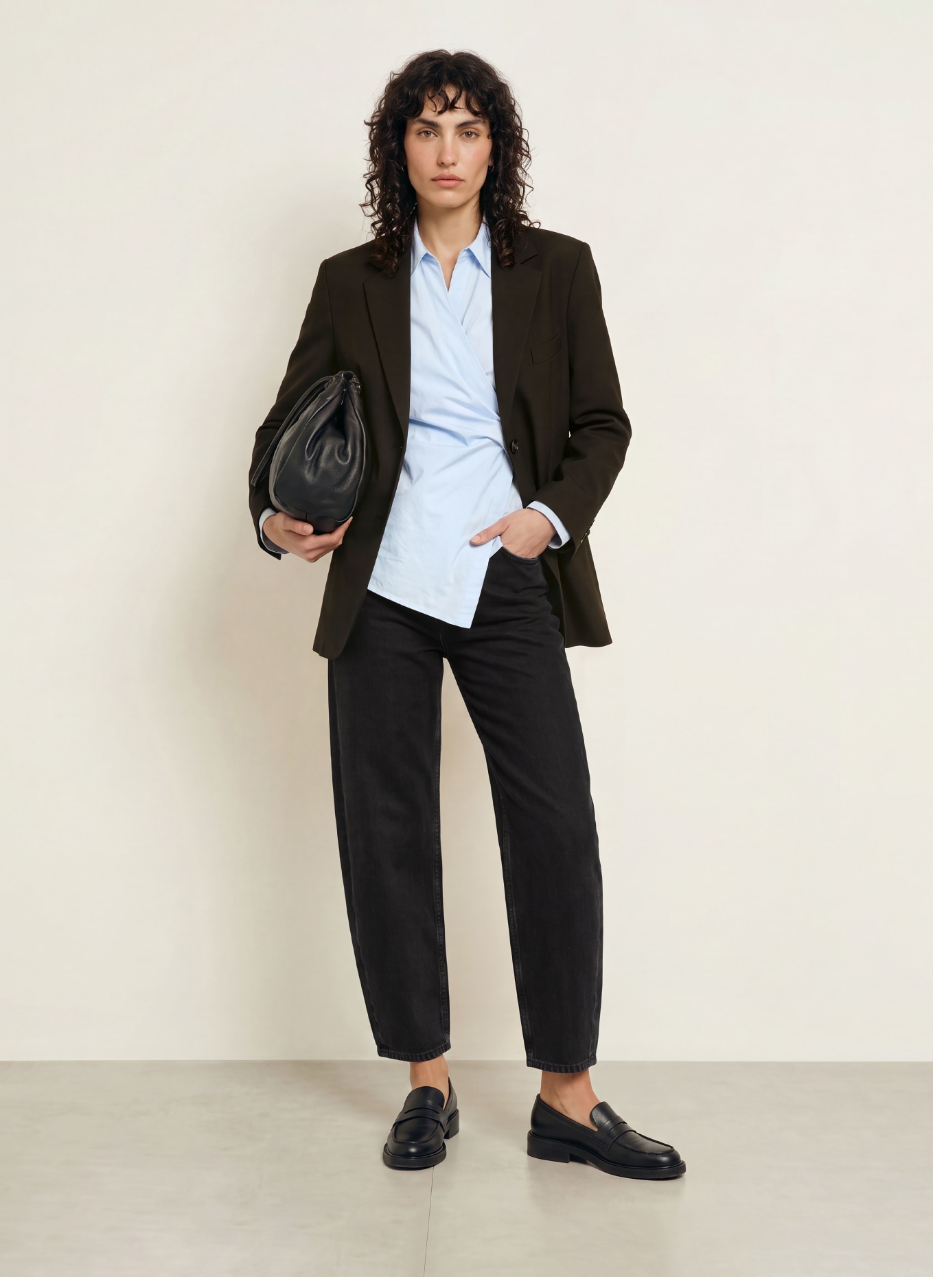 ARKET Barrel Jeans: 009 Denim Black Dark