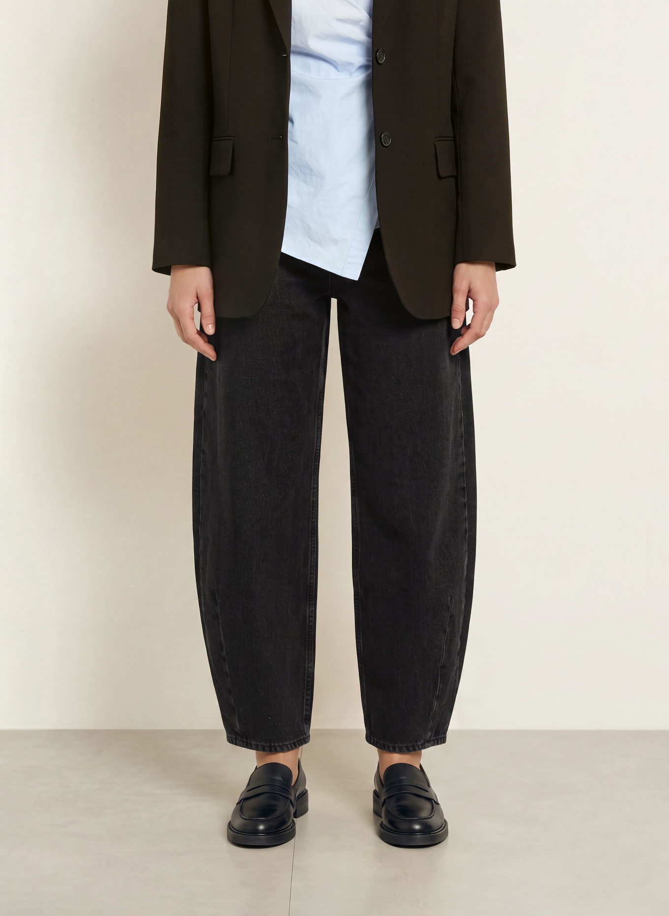 ARKET Barrel Jeans: 009 Denim Black Dark