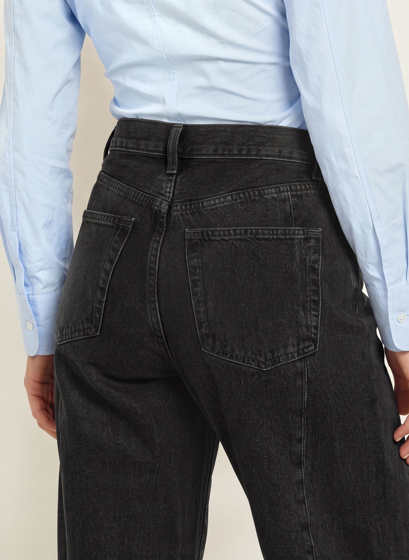 ARKET Barrel Jeans: 009 Denim Black Dark